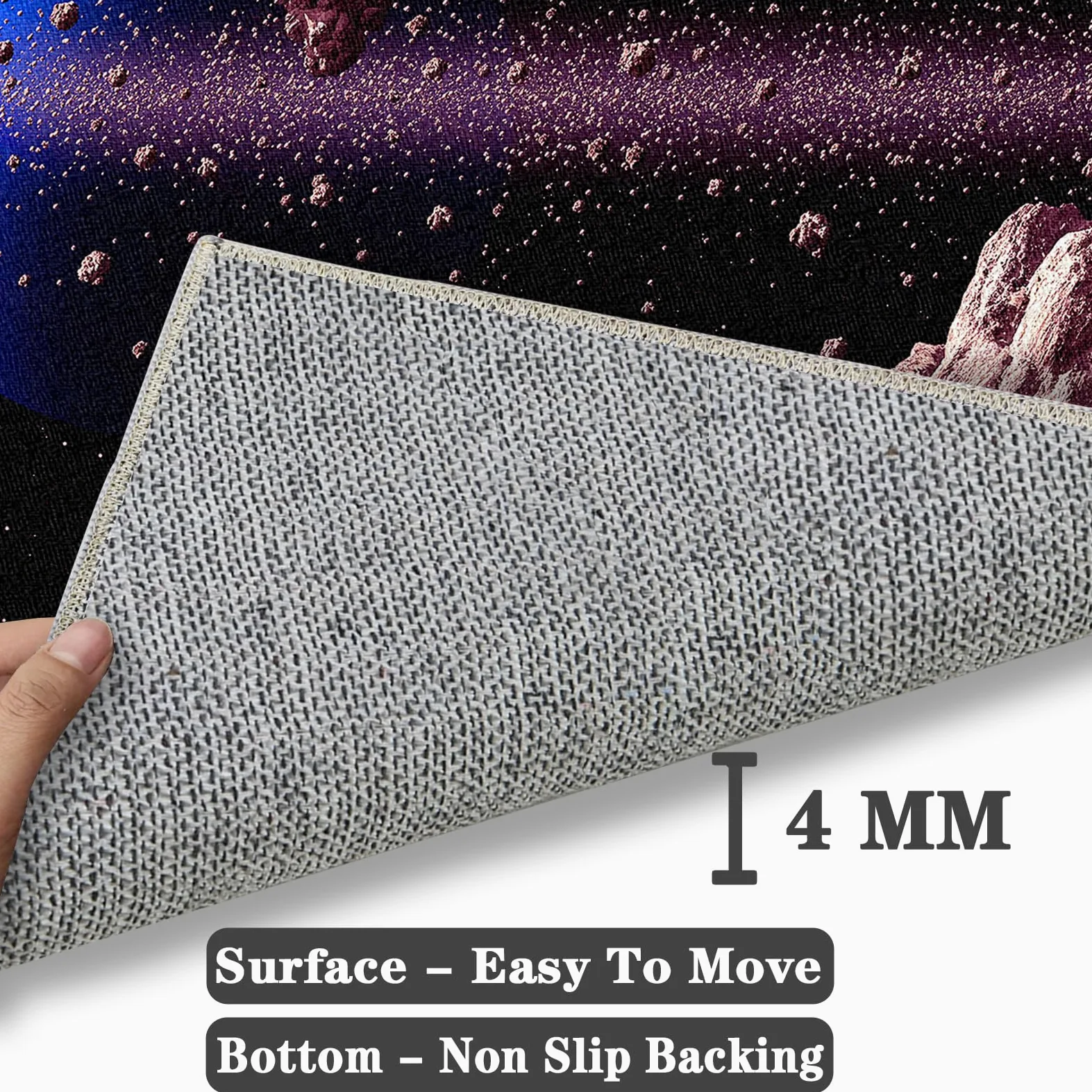 Tapis Chaise Gaming Antidérapant Tapis Chaise de Bureau Tapis de Sol Gamer Tapis Protège-Sol pour Chaise de Bureau Tapis pour Fauteuil Gaming Tapis de Chaise pour Moquette et Parquet 100 x 120 cm