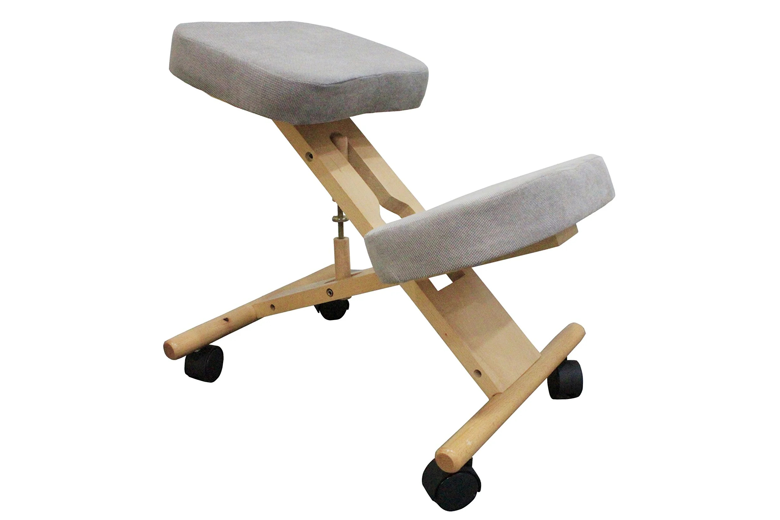 Siège assis-genoux ergonomique réglable de Pro 11 Wellbeing - 3 couleurs, gris, 70 x 50 x 45 cm