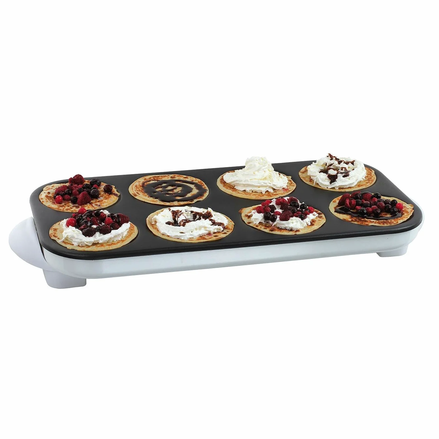 Crêpière Maxi crêpes/Pancakes Party avec revêtement Anti-adhésif - 8 Personnes - 1500W DOC186