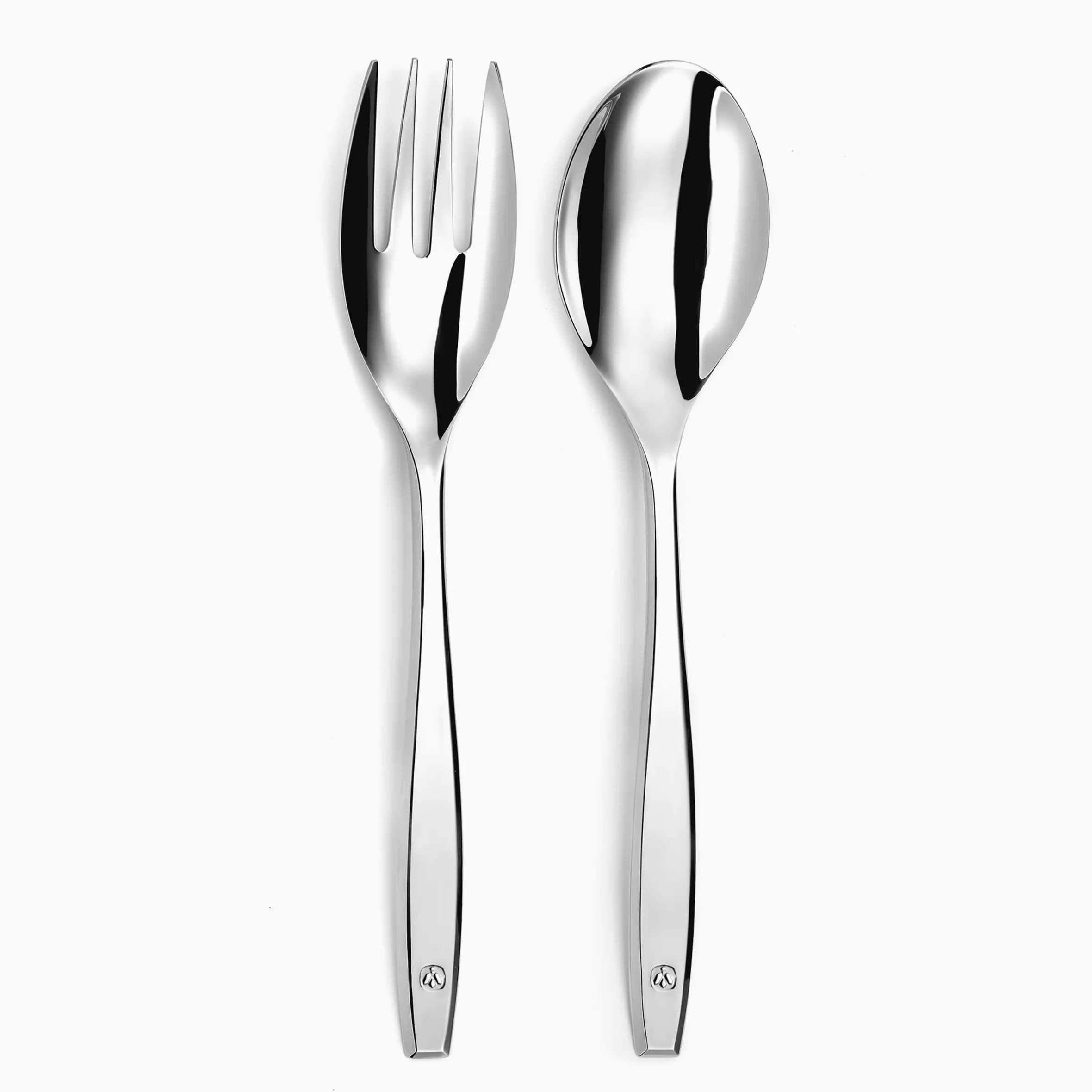 LOU LAGUIOLE - Ménagère 62 pièces avec couverts de table et couteaux steak pour 12 personnes - Figure - Acier inoxydable 18/0, Finition Miroir