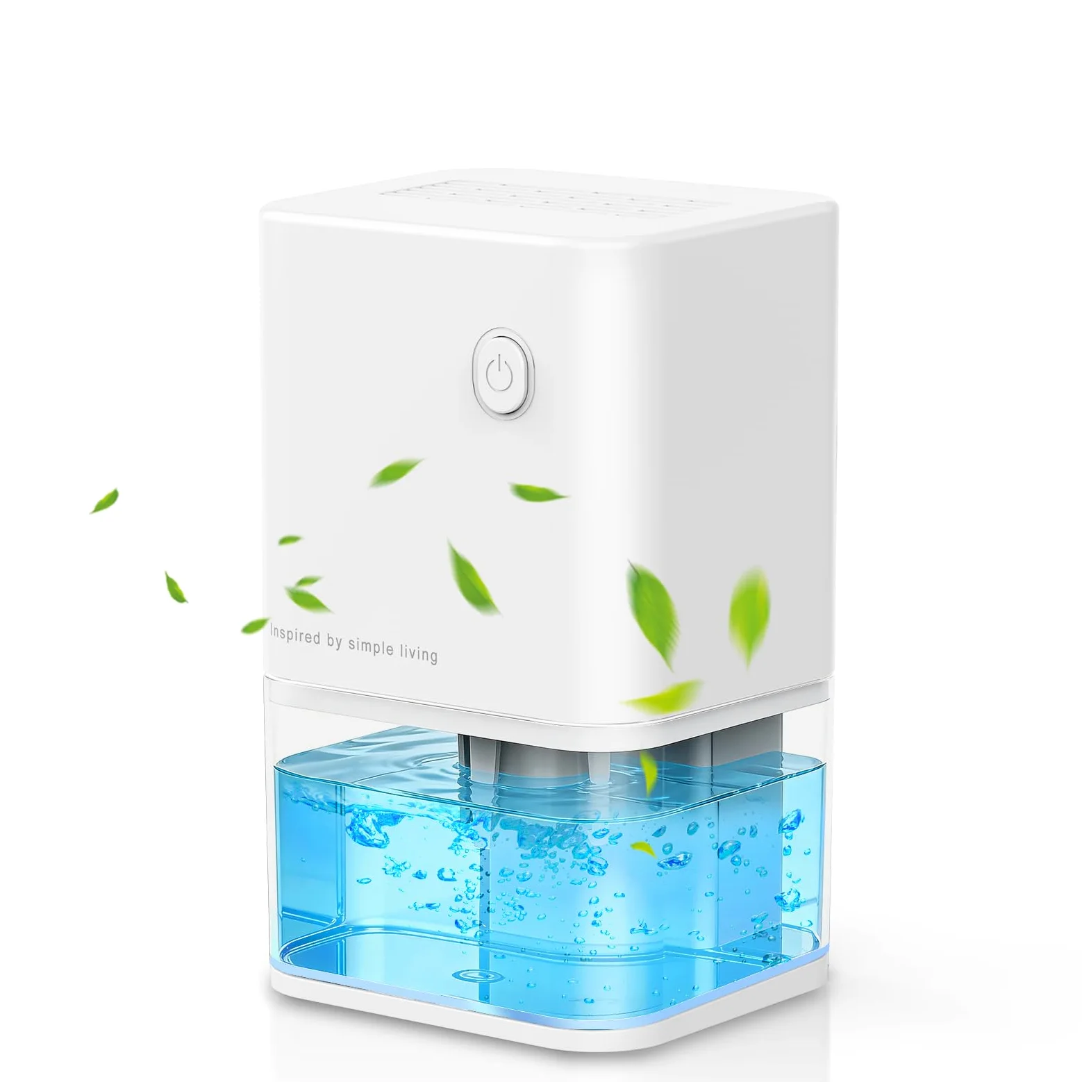 Deshumidificateur d Air Anti Moisissure 500ML, Éco Electrique Déshumidificateurs Maison Compact, Silencieux et Efficace avec Arrêt Automatique pour Petits Espaces, Chambre, Salle de Bain, Placard