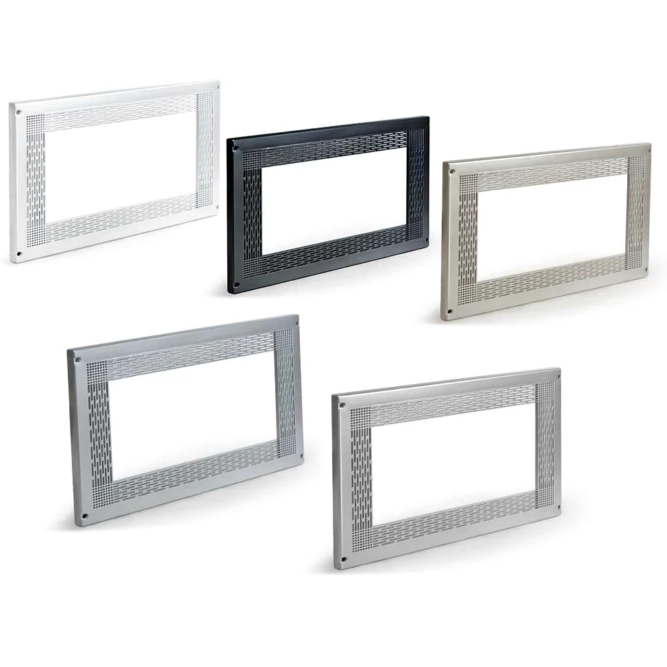 Cadre de Décoration Universel pour Micro-ondes 60x40 cm – Installation sur Meuble de Cuisine avec Kit Inclus – Résistant à la Chaleur – Installation Facile (Noir)