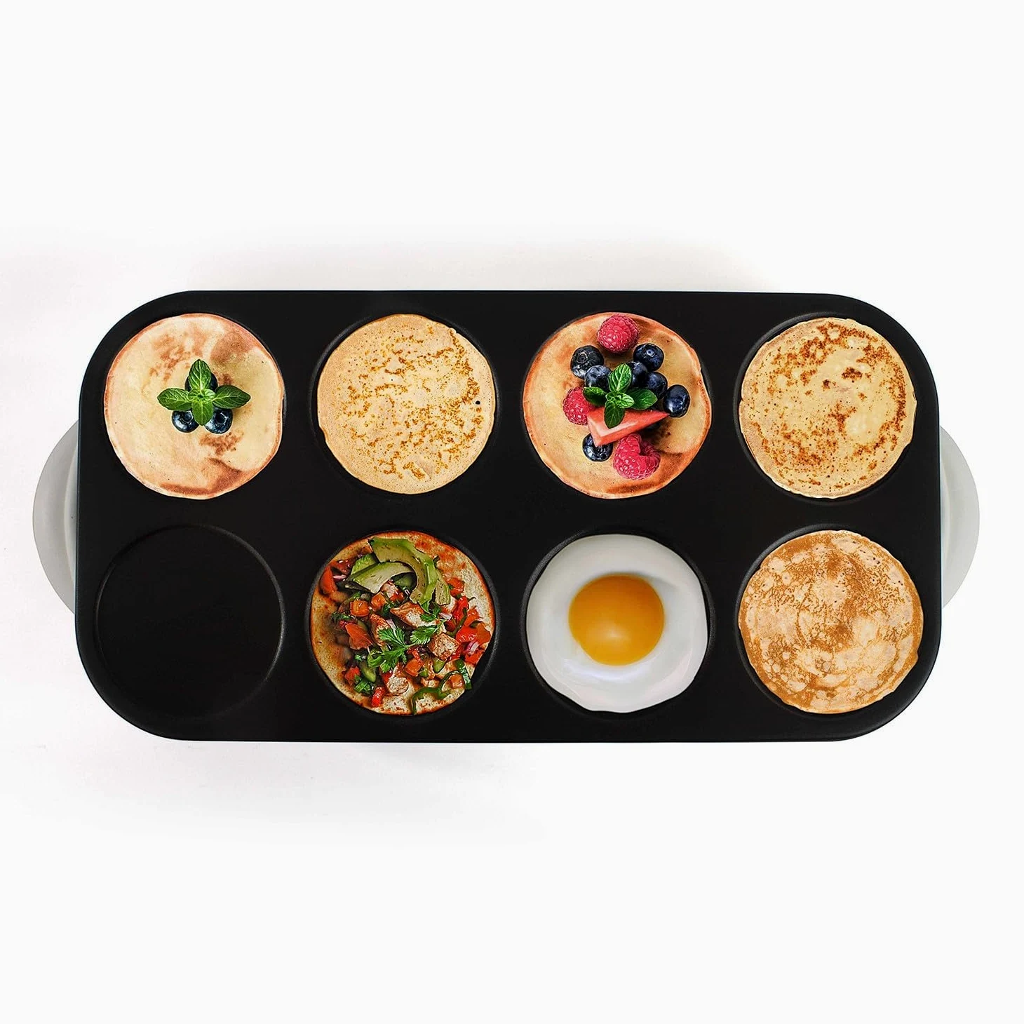 Crêpière Maxi crêpes/Pancakes Party avec revêtement Anti-adhésif - 8 Personnes - 1500W DOC186
