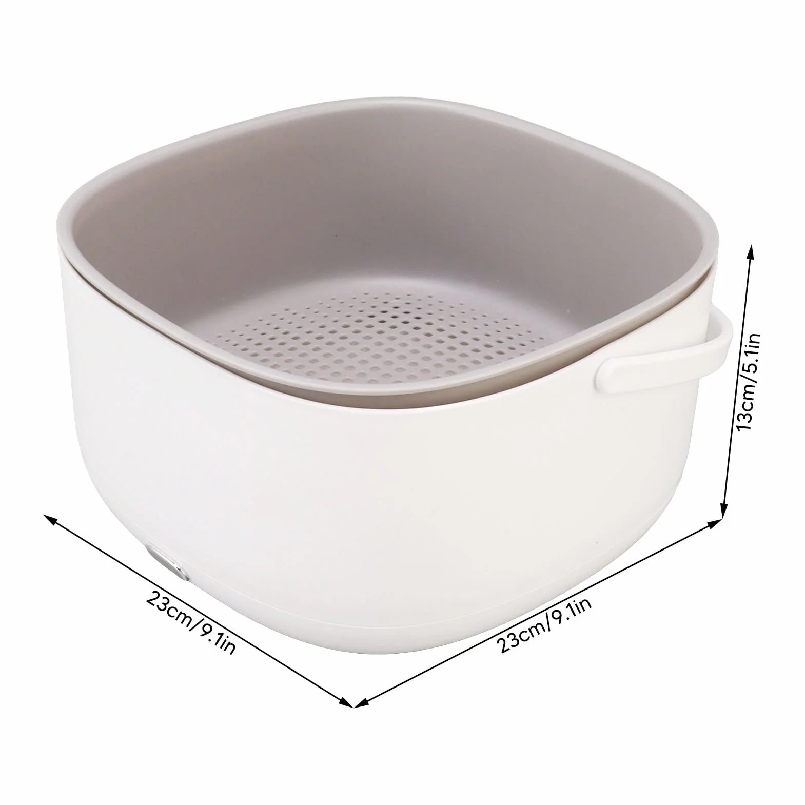 Nettoyeur à Ultrasons pour Fruits et Légumes, Double Drainage électrique Multifonction, Purificateur D'aliments pour Ingrédients de Vaisselle