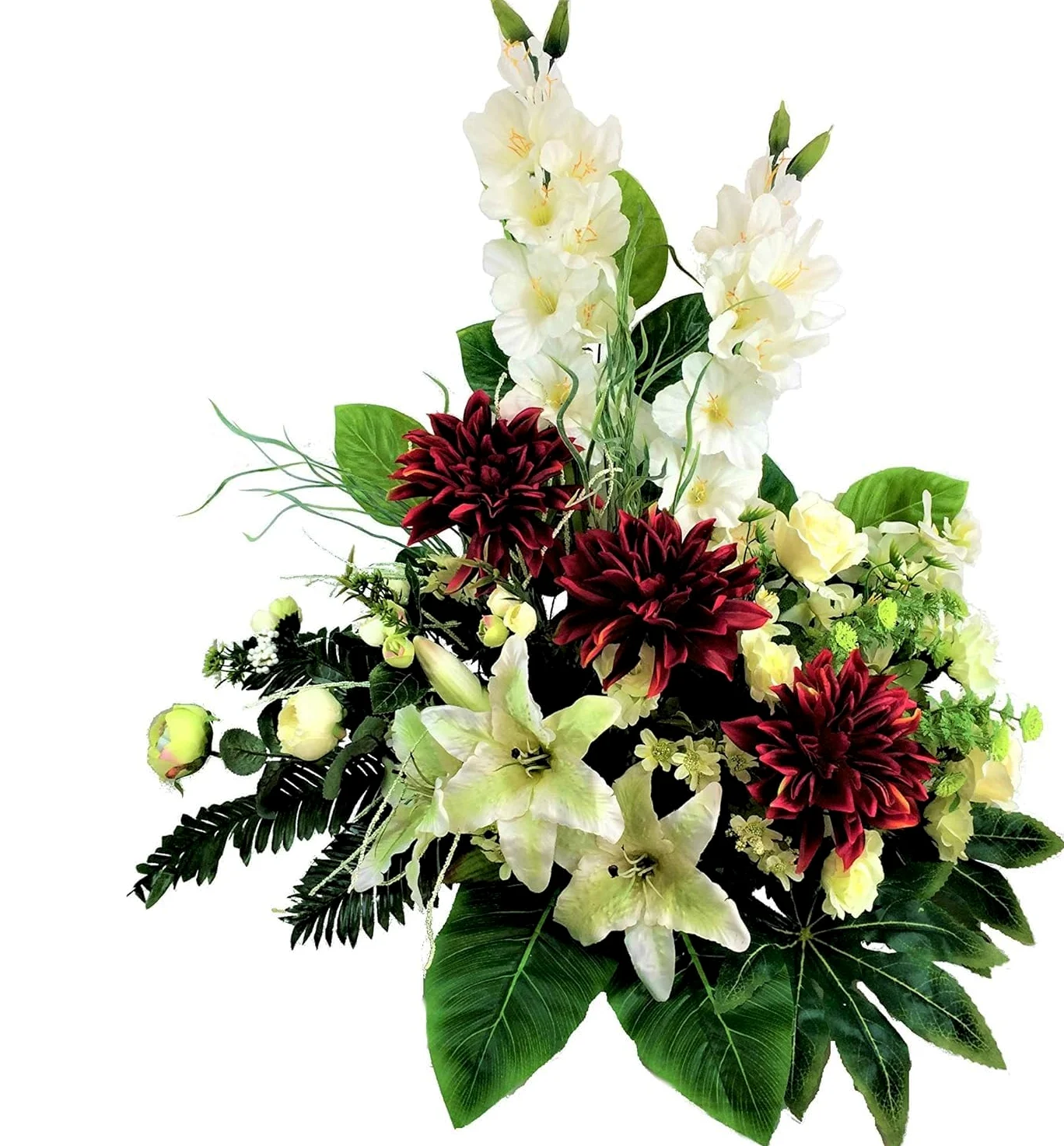 LBA Centre de Fleurs artificielles pour cimetière. Également pour Les églises. Journée spéciale de la Toussaint. Dimensions : 80 x 70 x 45 cm.
