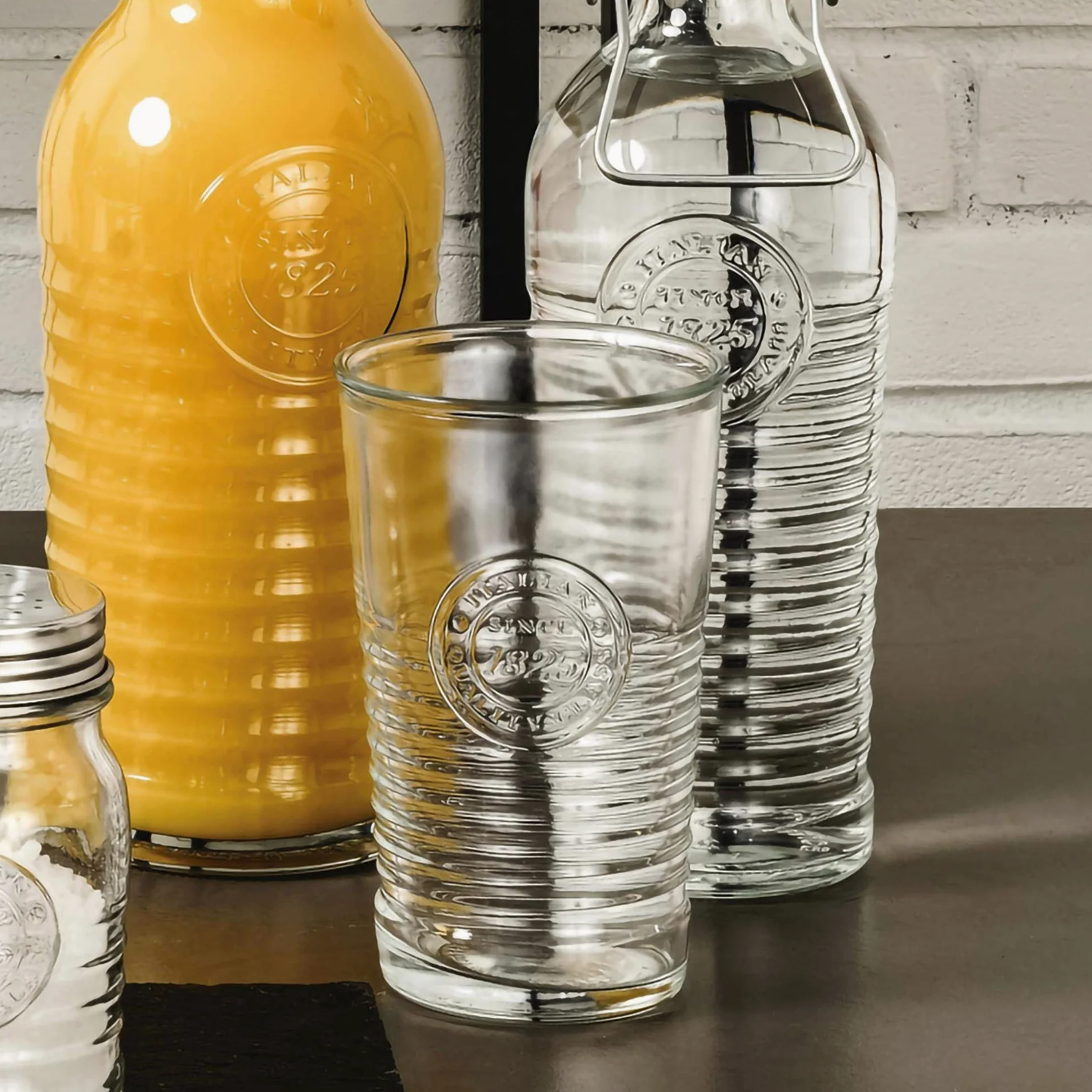 Bormioli Rocco Officina 1825 Highball Verres Set - Cocktail Vintage Verre Coupe Italienne Gobelets - 475ml - Lot de 6