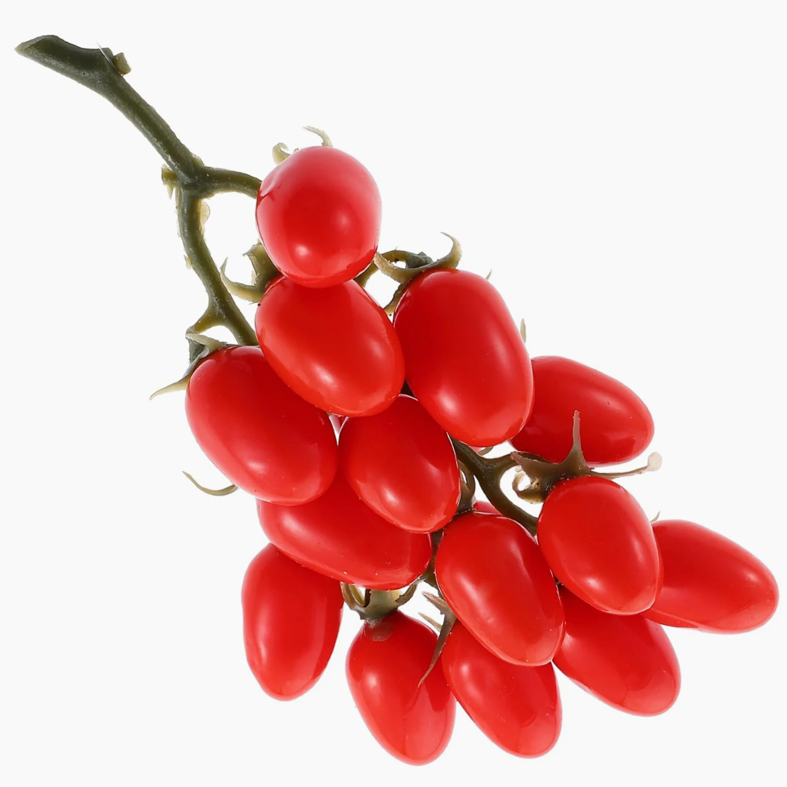 Gatuida 4 Pièces Accessoires de tomates Cerises Tomate Artificielle Accessoire Photo de Fruits décoration Cuisine Patisserie tomates Cerises simulées pour la décoration Fruits réeux