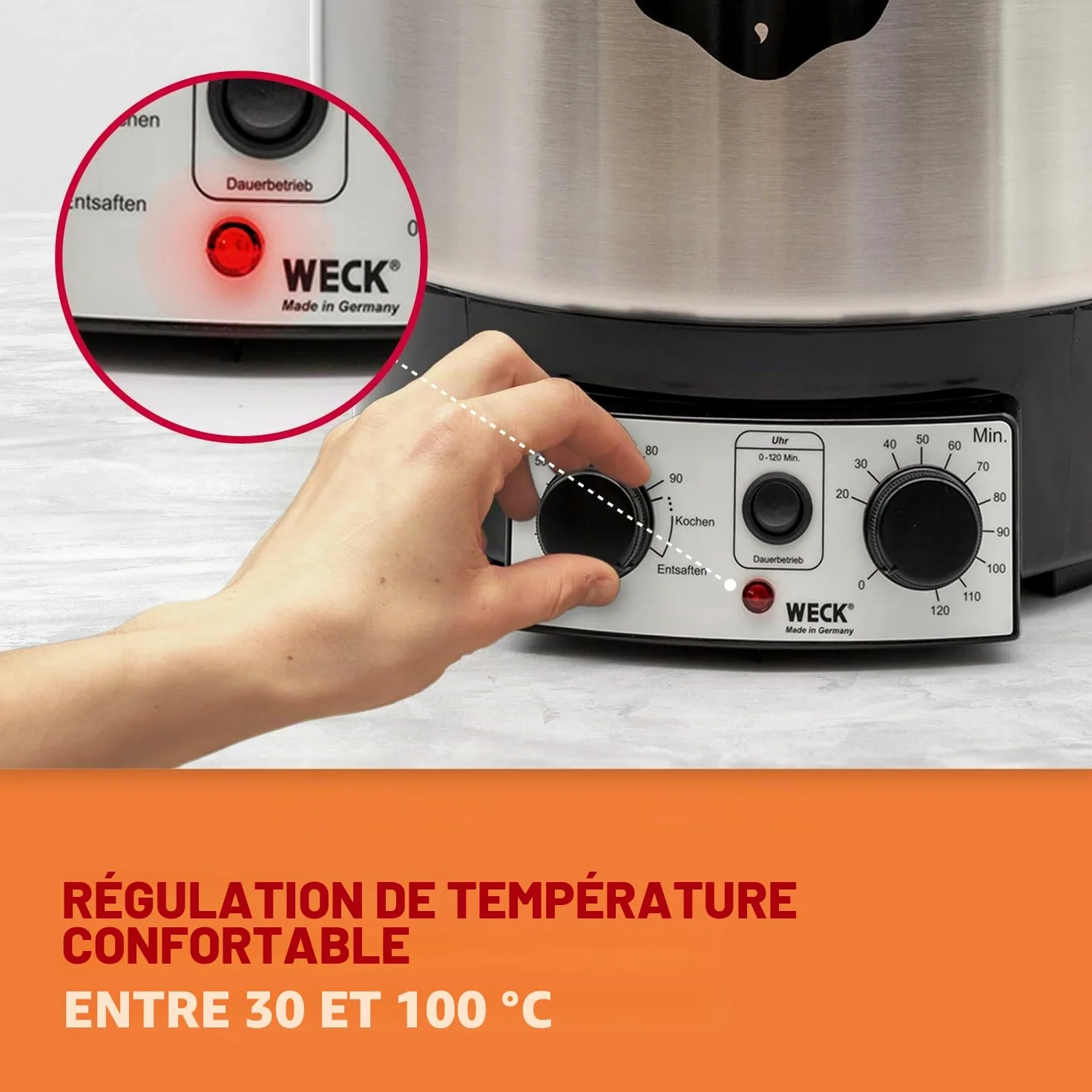 Weck, acier inoxydable