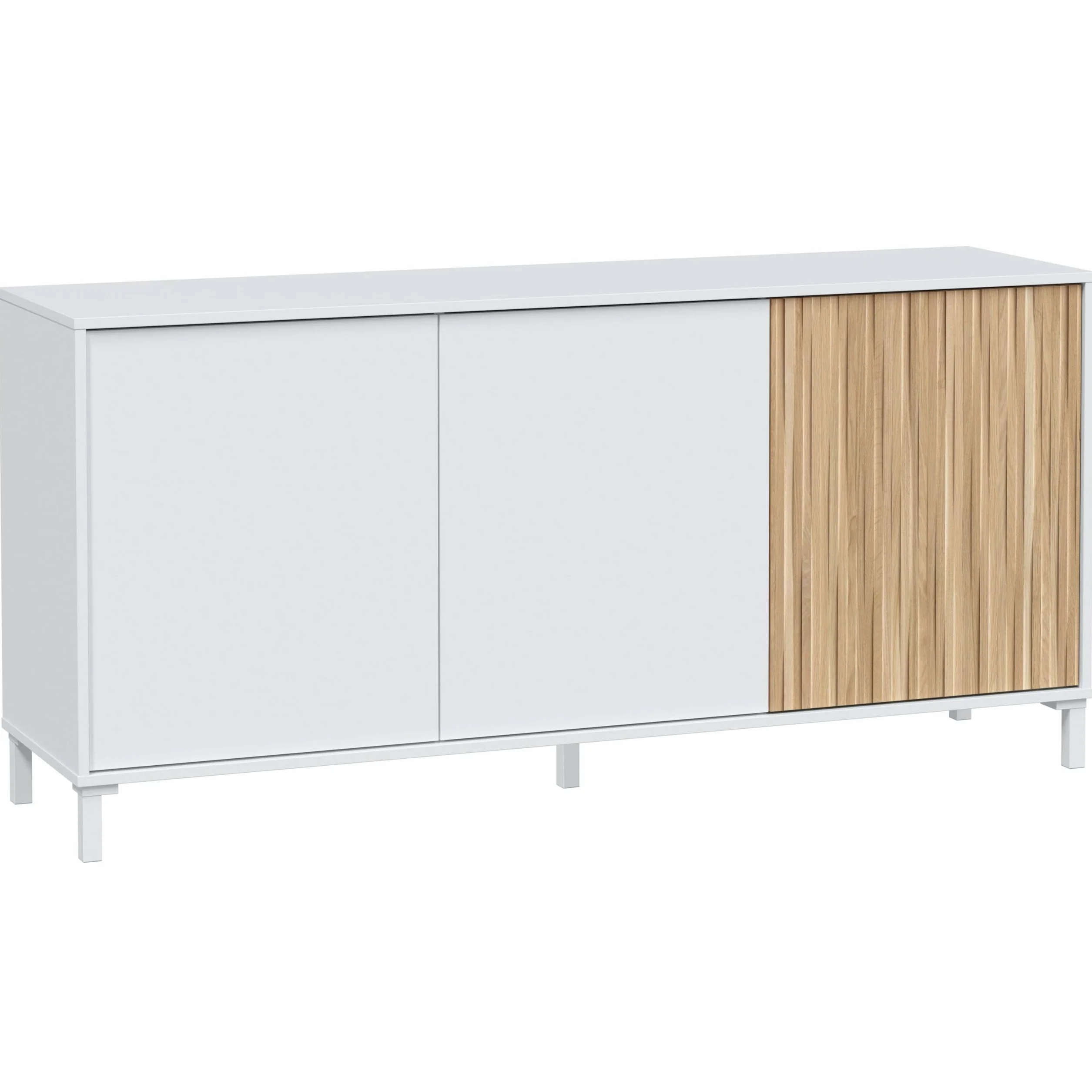 Habitdesign Modèle Ethna Buffet pour salon « Artik » et naturel Style moderne 154 x 74 x 40 cm