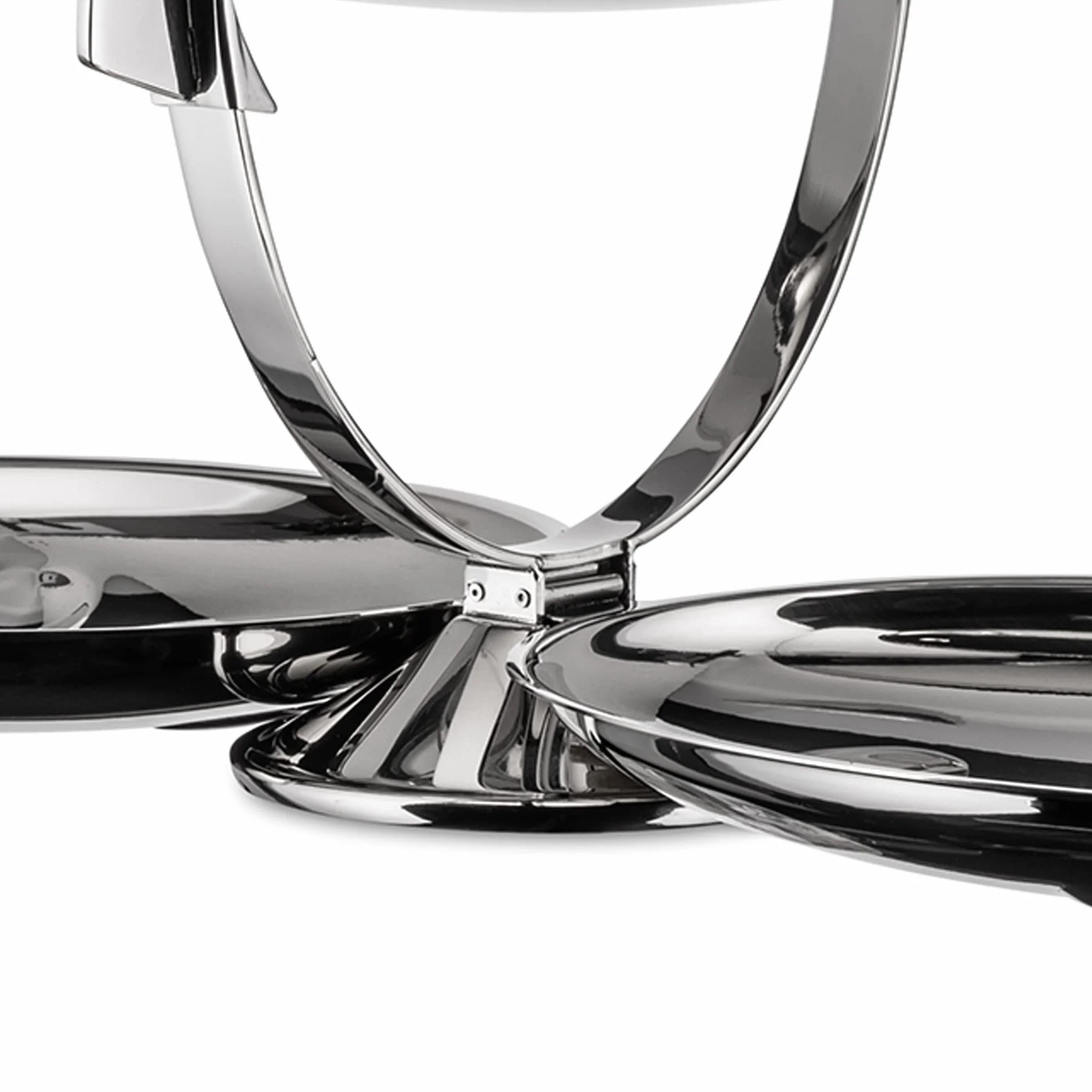 Alessi, AM37 Anna Gong, Presentoir à Gâteau de Design, Acier 18/10, Poli Argent