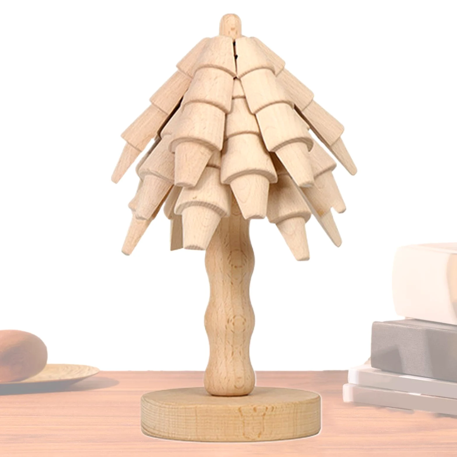 Ensemble De Dessous-De-Plat en Bois Forme Arbre Support Protecteur | Set De Dessous-De-Plat En Forme D'arbre Pour Protection Boissons Casseroles Poêles Assiettes Bols