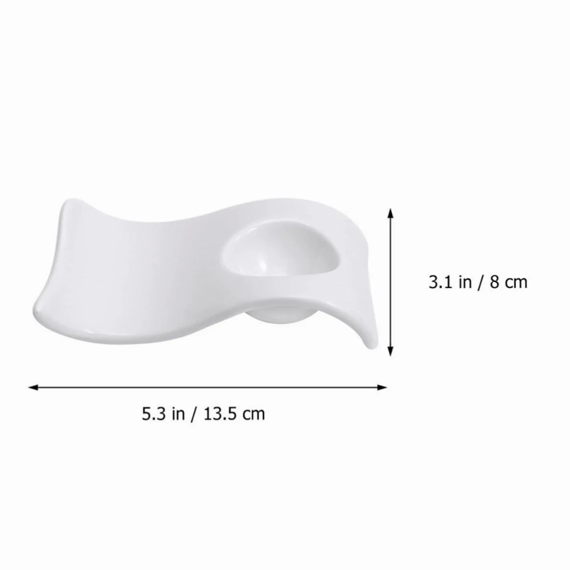 ibasenice Support à Œufs et Conservation des Œufs en Céramique 6 Pièces Blanc Coquetiers Élégants et Modernes Faciles à Nettoyer pour Petit-déjeuner