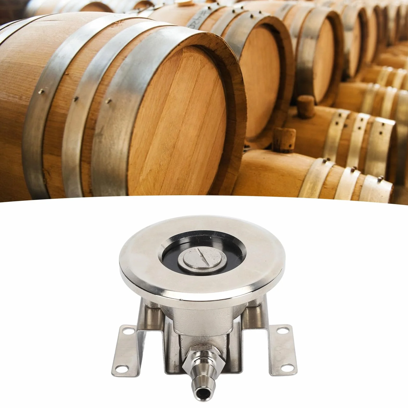 Adaptateur de Nettoyage de Coupleur de Fût de Bière, Accessoire de Coupleur de Fût de Bière à Fort Effet de Nettoyage étanche en Acier Inoxydable, pour Bar et Maison
