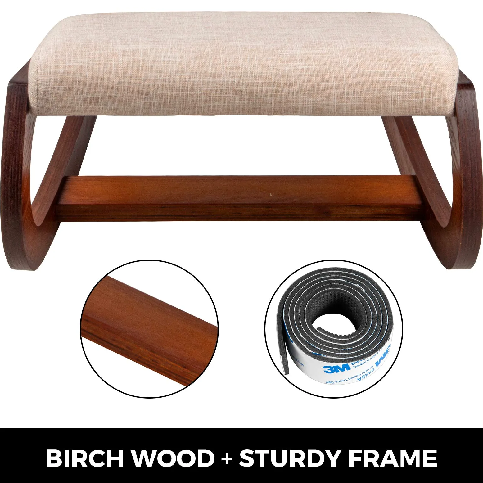 Tabouret Ergonomique Tabouret Réglable Ergonomique Coussins Confortables Bureau Maison Façonnant et Soulageant Stress Fauteuil Ergonomique à Genoux Tabouret (Noix de pécan)