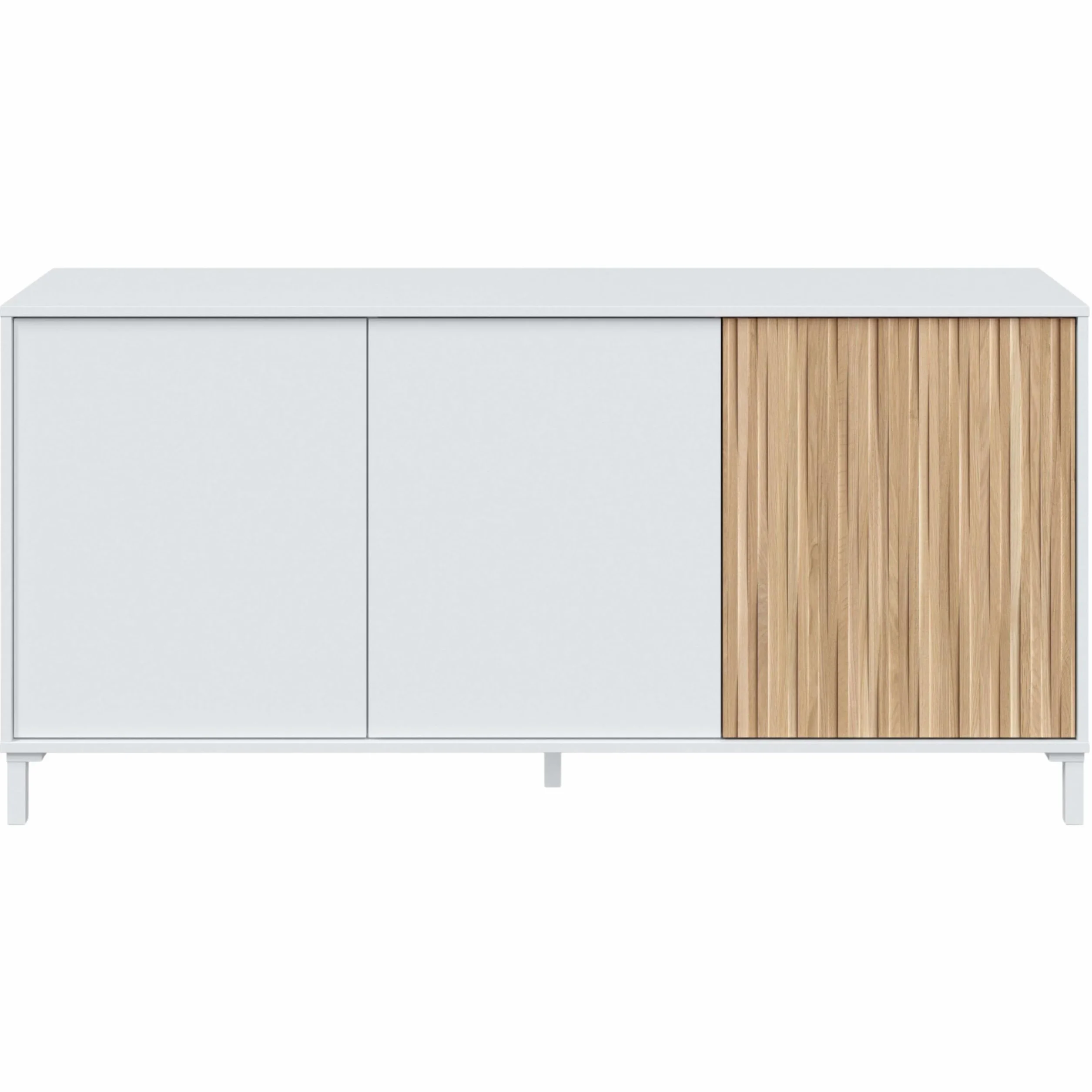 Habitdesign Modèle Ethna Buffet pour salon « Artik » et naturel Style moderne 154 x 74 x 40 cm