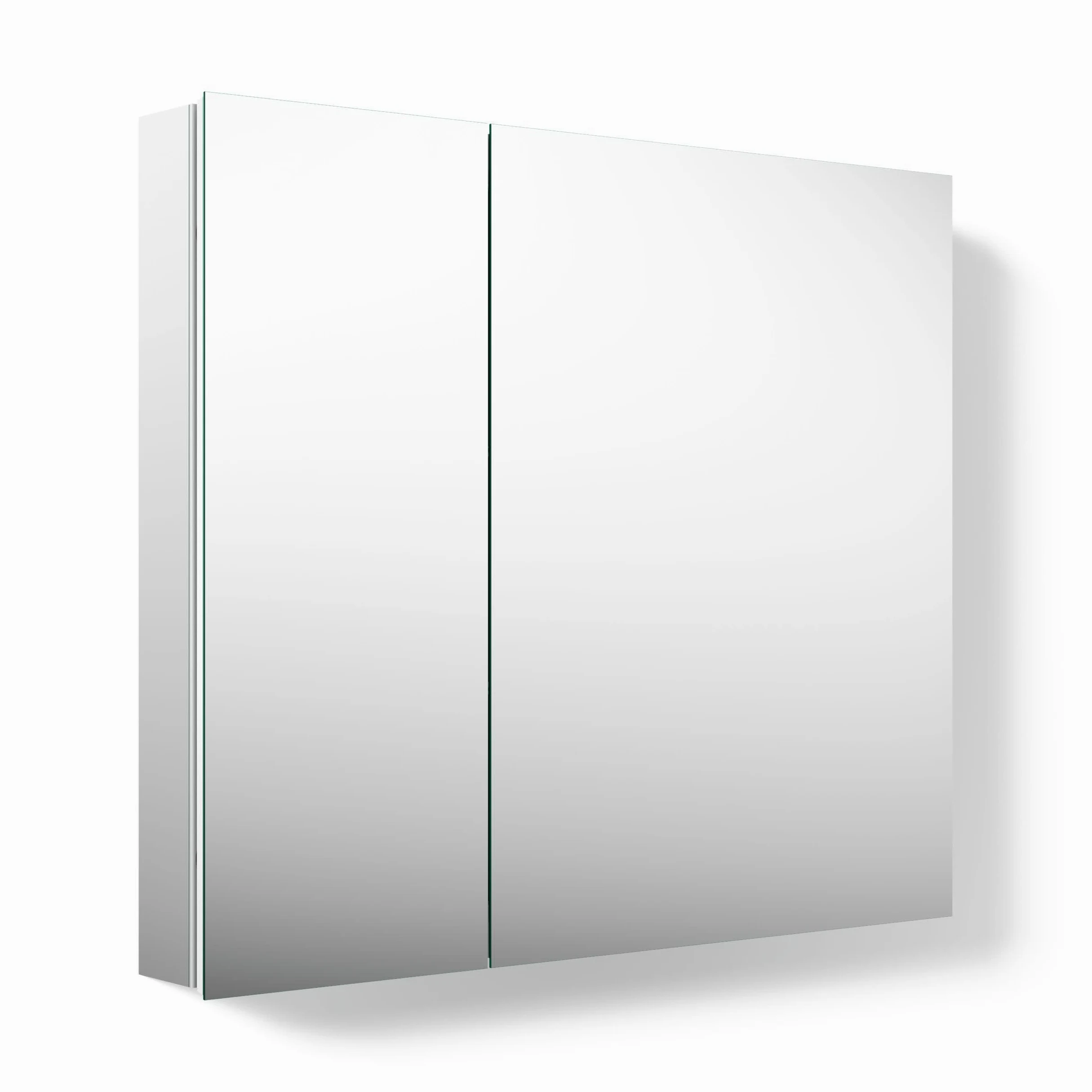 KOHLER Embark Slim Armoire à Pharmacie rectangulaire à Deux Portes en Aluminium 76,2 x 66 cm