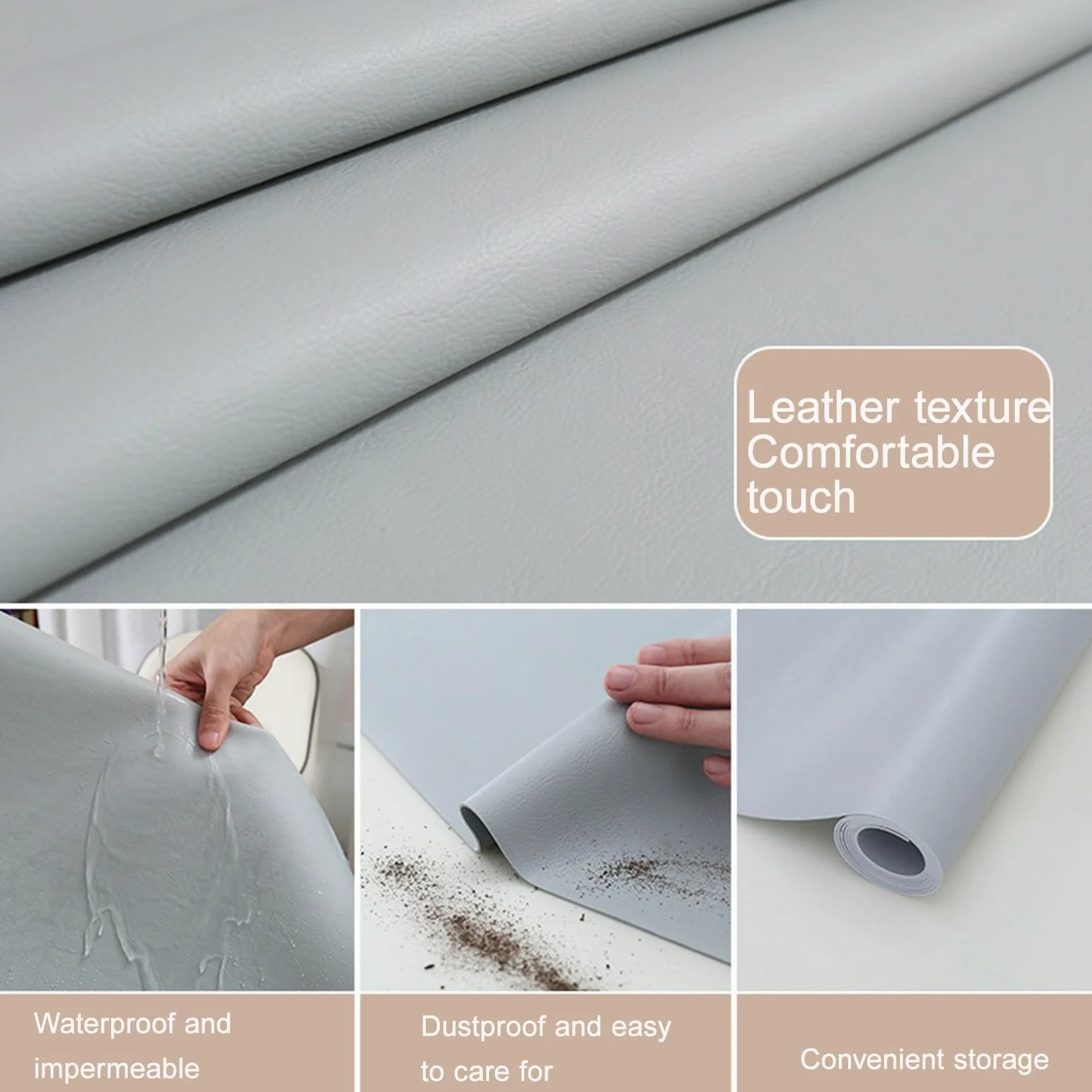 Tapis de chaise de bureau haute performance pour moquette et carrelage, imperméable, glisse facile, 50 x 120 cm, gris foncé, protection pour la maison et le bureau