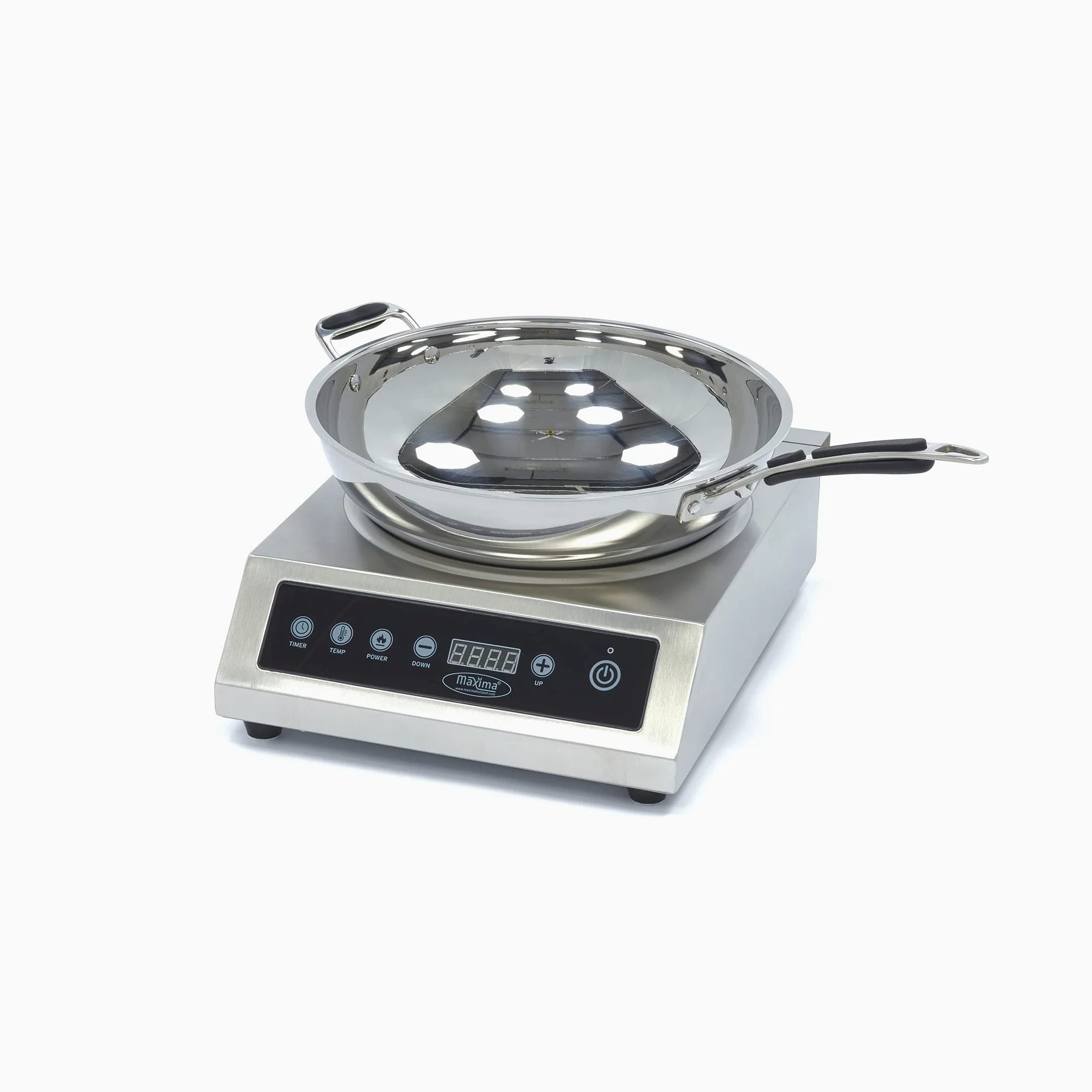 Maxima Piano Cottura Wok - Anello di Cottura Ø28cm - 3500W - Induzione