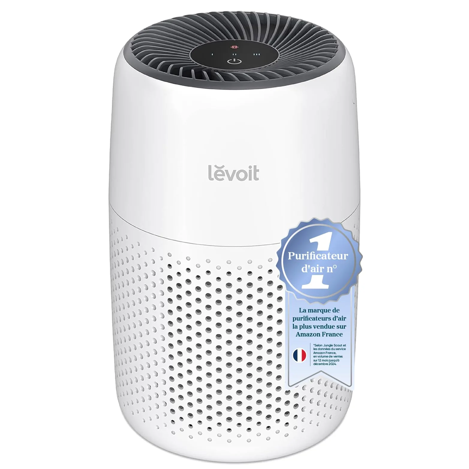 LEVOIT Purificateur d'Air Chambre, Filtration Efficace contre Allergies et Odeurs, Silencieux, avec Éponge d'Aromathérapie, 7W Économie d'Énergie, 3 Vitesses, Air Purifier HEPA pour Maison Bureau