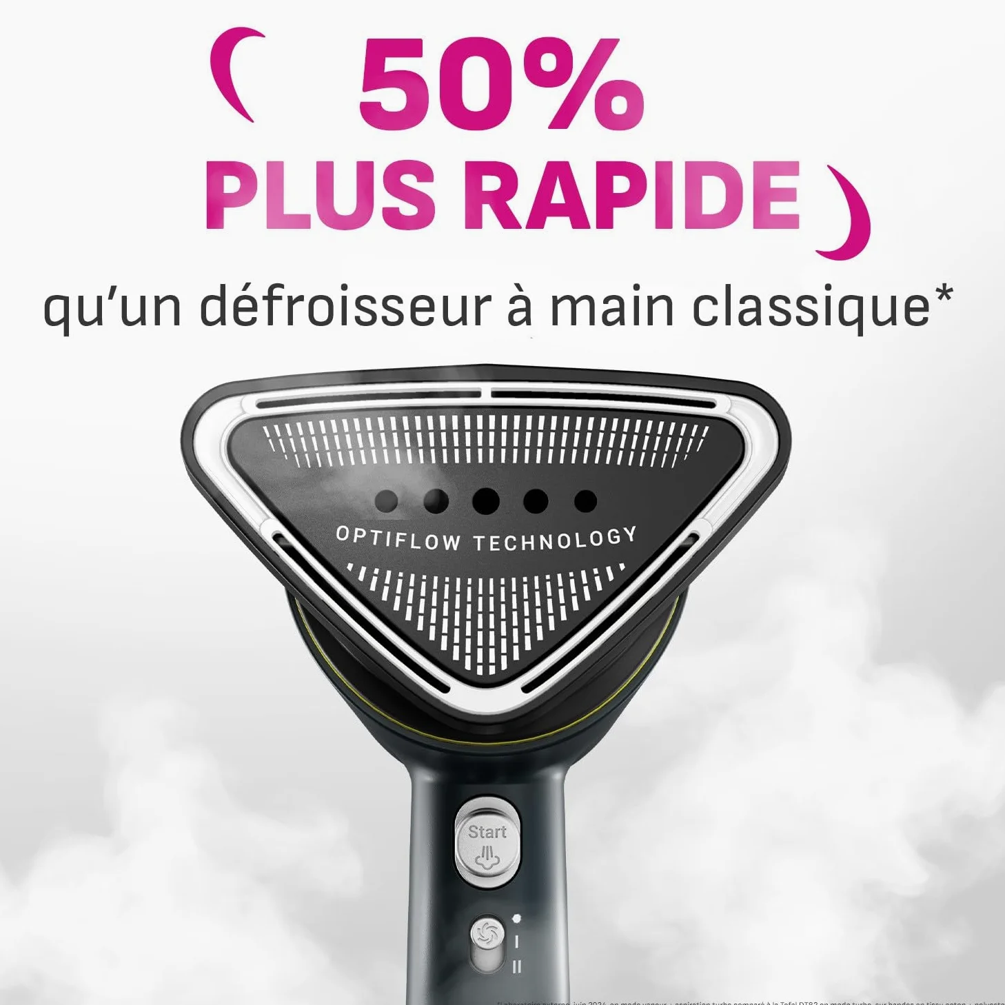 Calor AeroSteam défroisseur à main, Nouvelle technologie révolutionnaire, Résultats d’un fer à repasser en un seul passage, Rapide, Facile d'utilisation sans crochet, Fabriqué en France, DT9810C0