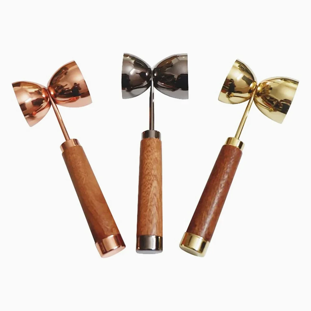30/60ml Bar Cocktail Double Jigger Measure avec Une poignée pour Une Plus Grande rapidité et facilité d'utilisation (Taille : Silver 30 60ml) (Multicolored Copper 30 60ml)