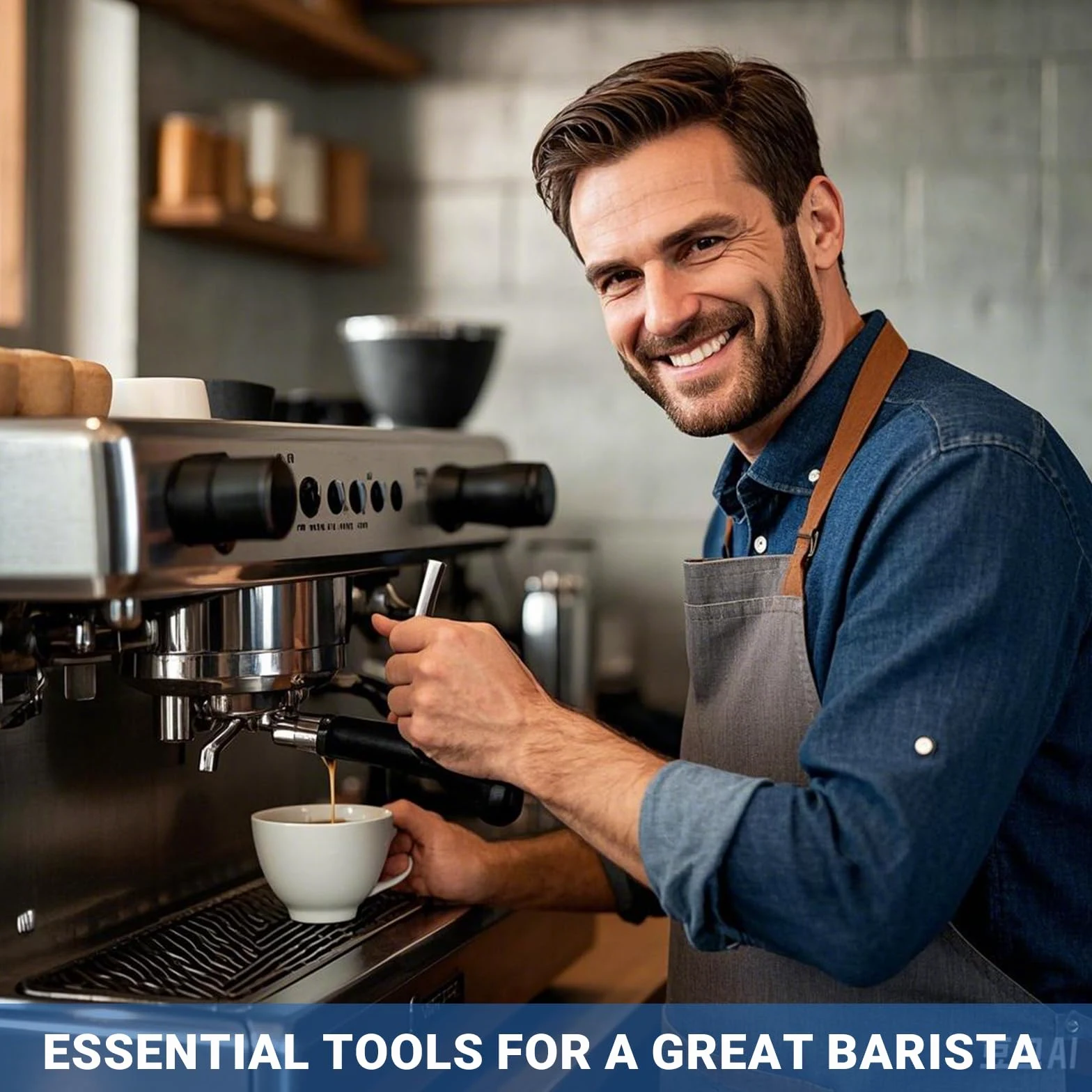 Tasseur et distributeur pour espresso 53mm,porte-filtre double avec niveleur de café