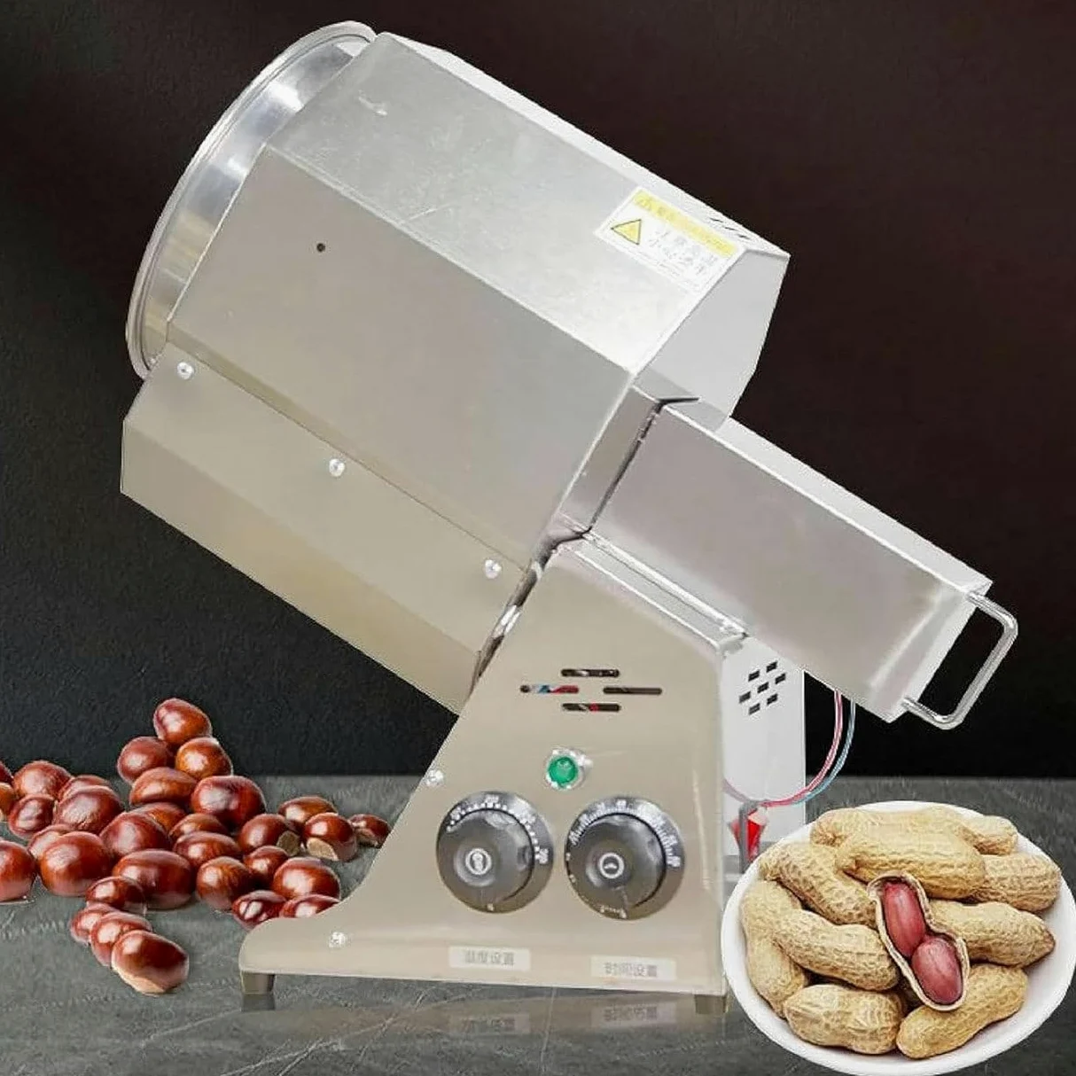 Torréfacteur De Café 1500 W, Torréfacteur électrique De Grains De Café, Torréfacteur en Acier Inoxydable 2 Kg avec Minuterie, pour La Cuisson du Café, Châtaigne, Cacahuètes Et Céréales