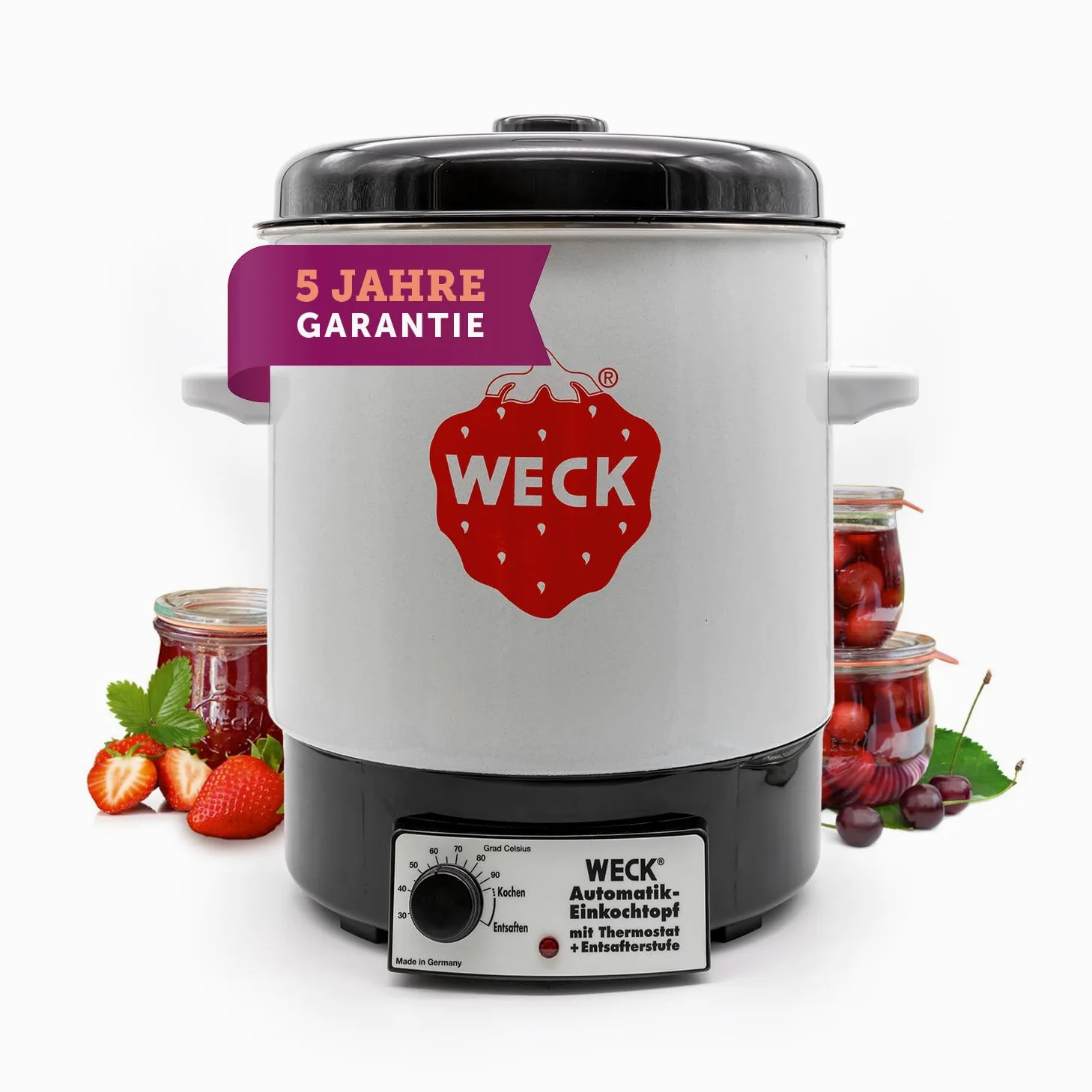 Weck WAT 14 Stérilisateur électrique 2000 Watt sans minuterie Email 230V (Import Allemagne)