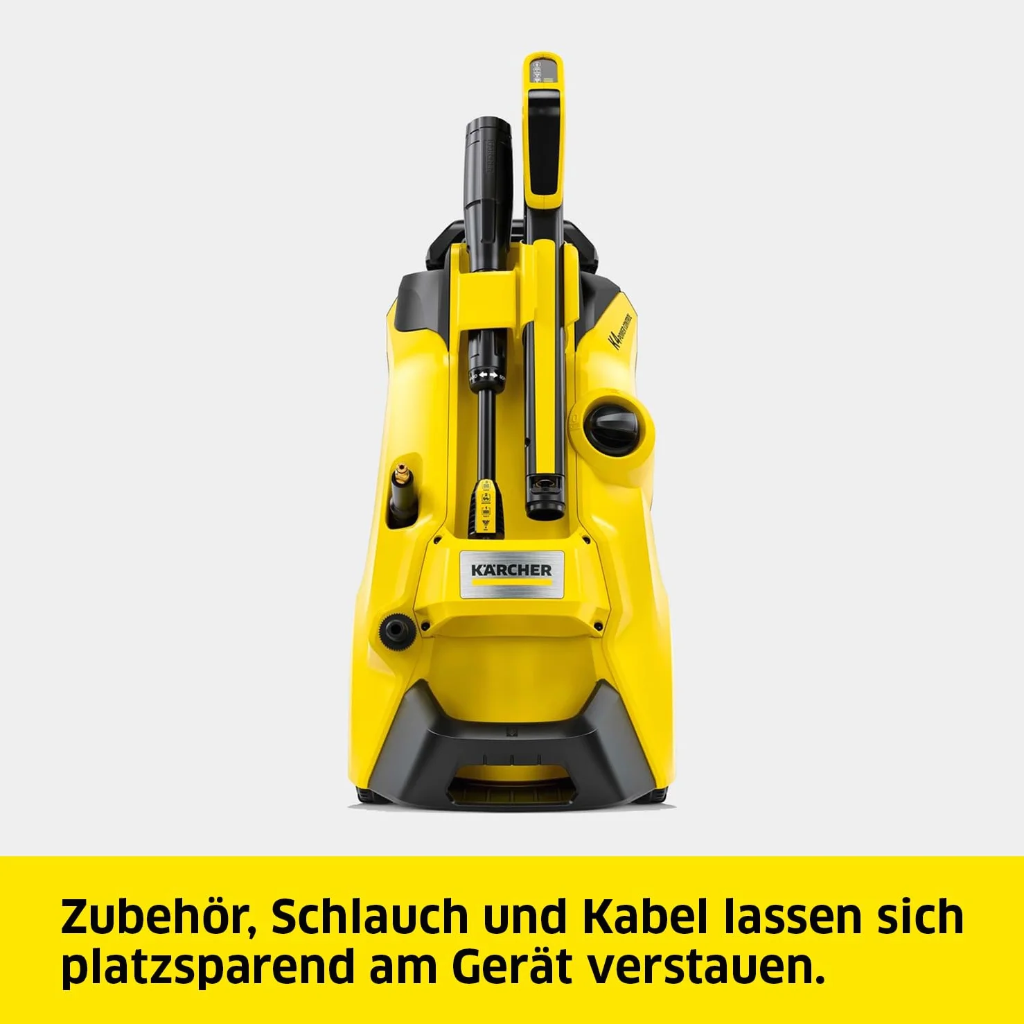 Kärcher Nettoyeur Haute Pression K 4 Power Control, Pression : Max. 130 Bar, Débit : 420 l/h, Surface : 30 m²/h, Filtre à Eau, Poids : 11,5 kg, Flexible et Pistolet Haute Pression, Rotabuse, Lance