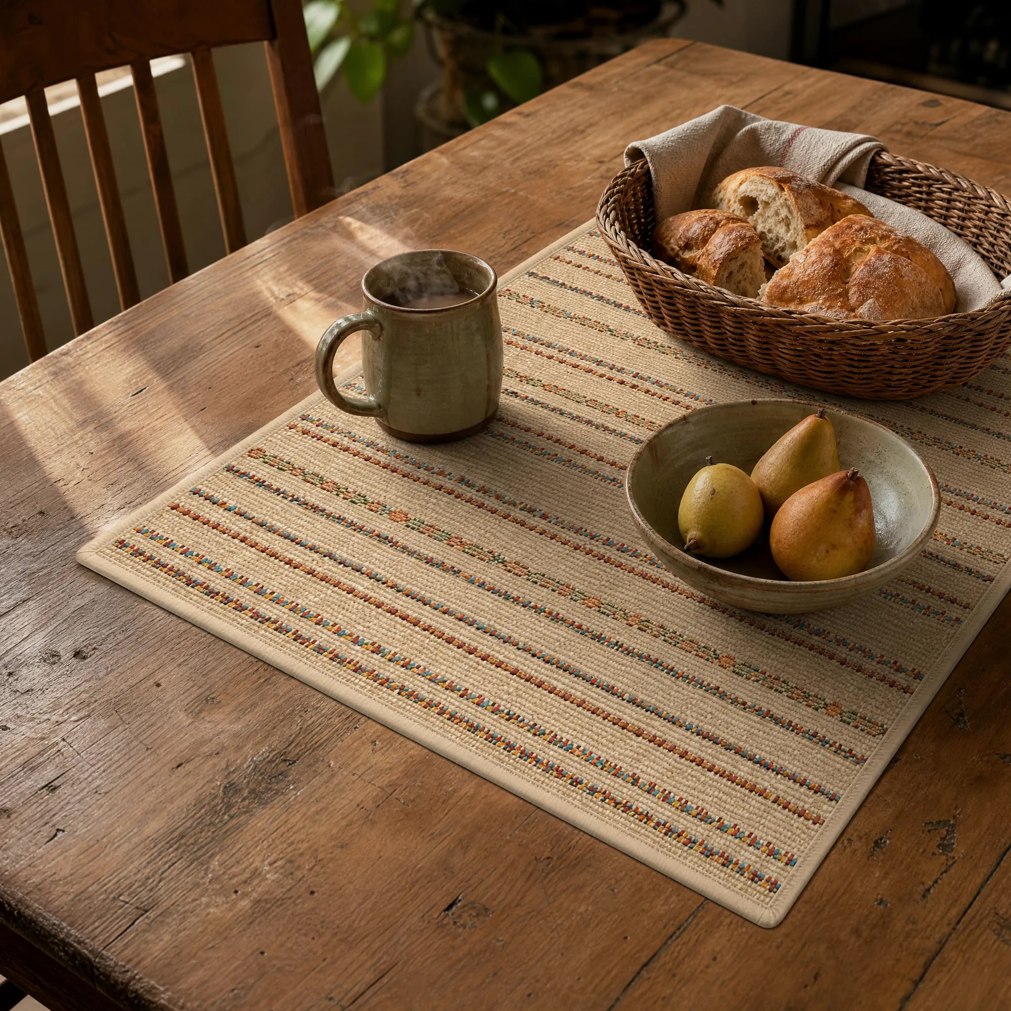 Chemin Table Tissu Imitation Lin, Camel, tissé uni, 40x120cm | Conception robuste, Chemin Table Décoratif, Lors s réceptions, Pour propriétaires maison