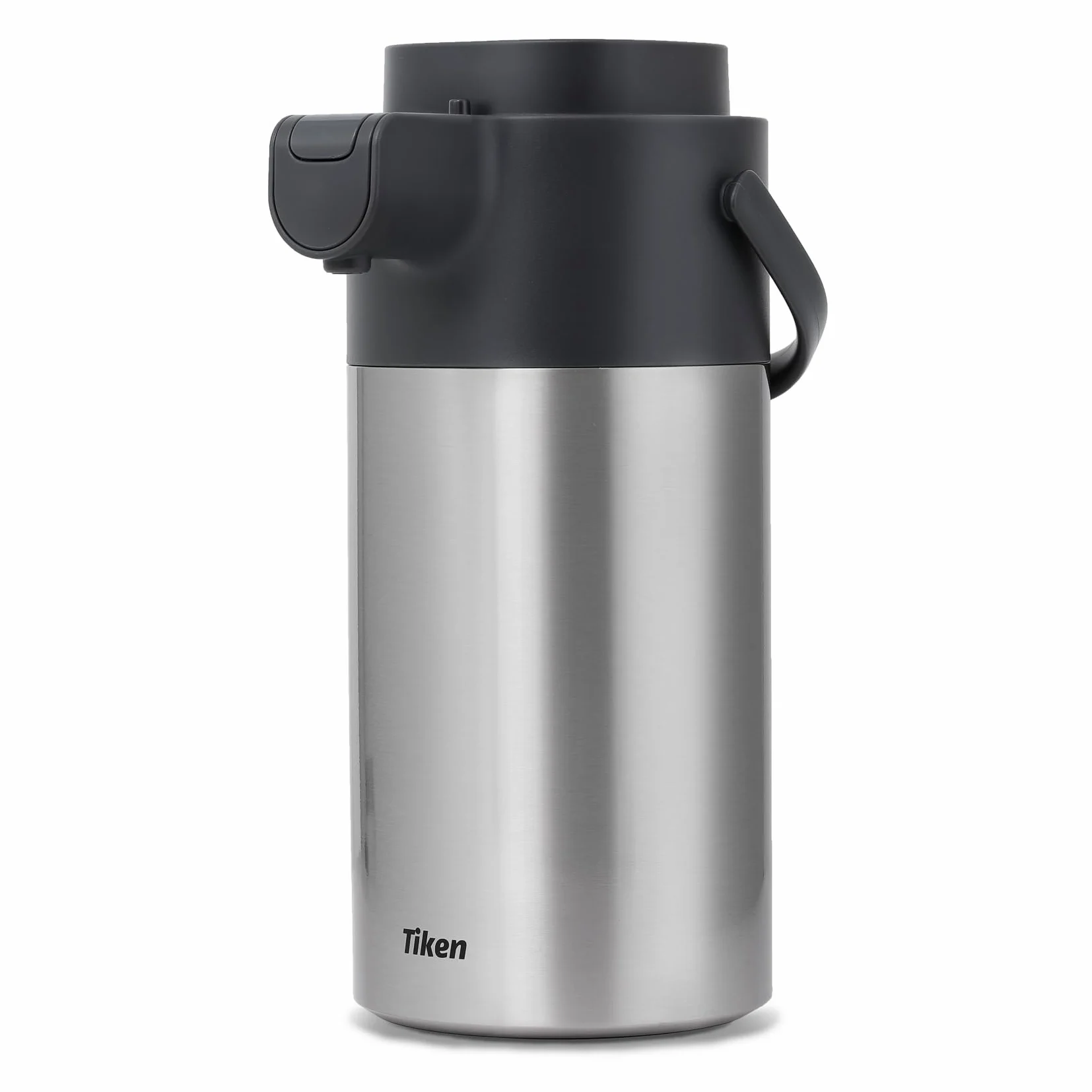 Tiken Distributeur de Café à Pompe Airpot - Carafe Isotherme 4L pour Boissons Chaudes - Thermos à Café en Acier Inoxydable