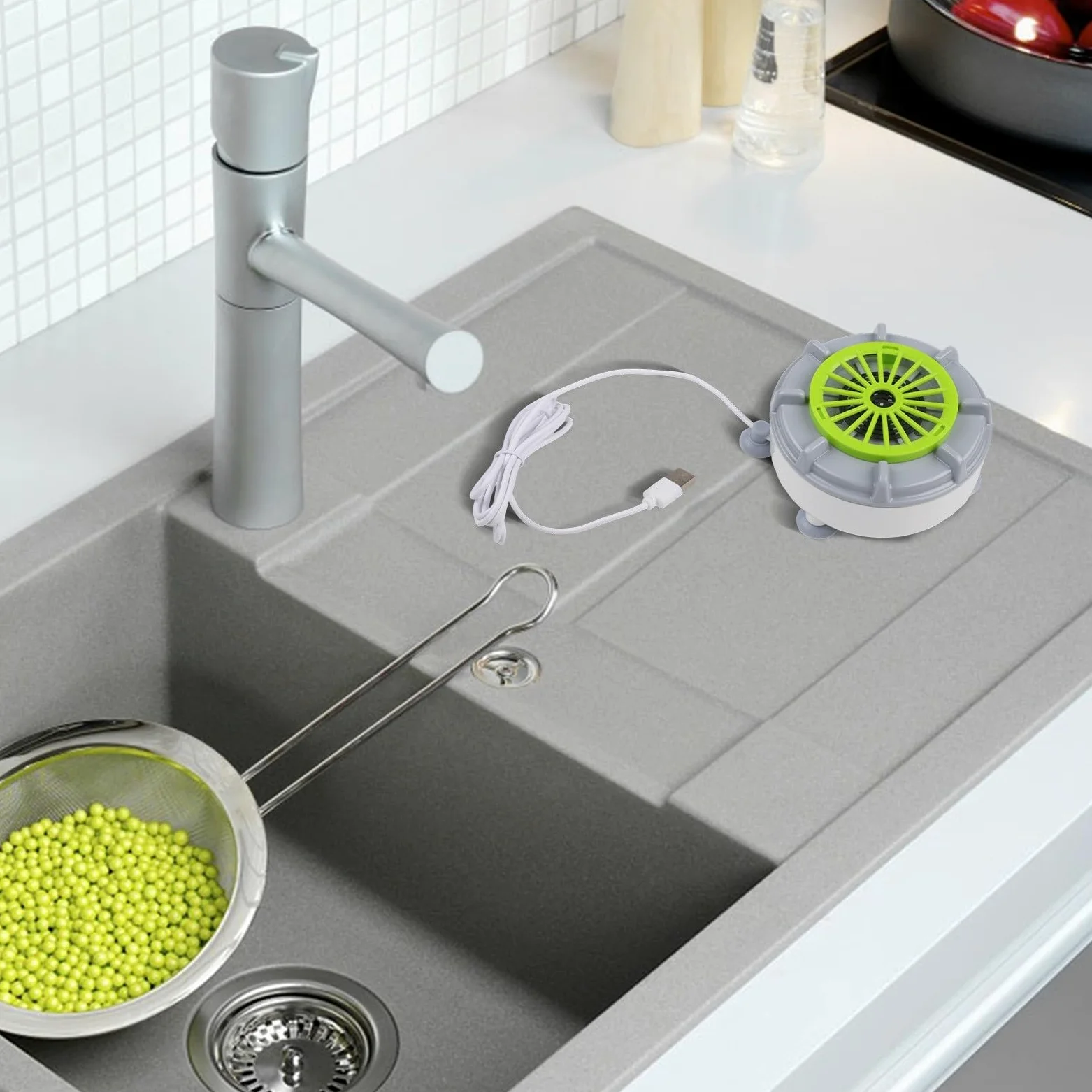 Machine à laver automatique pour fruits et légumes avec électrolyse, nettoyeur portable alimenté par USB pour produits de cuisine, nettoyeur compact de légumes et de fruits