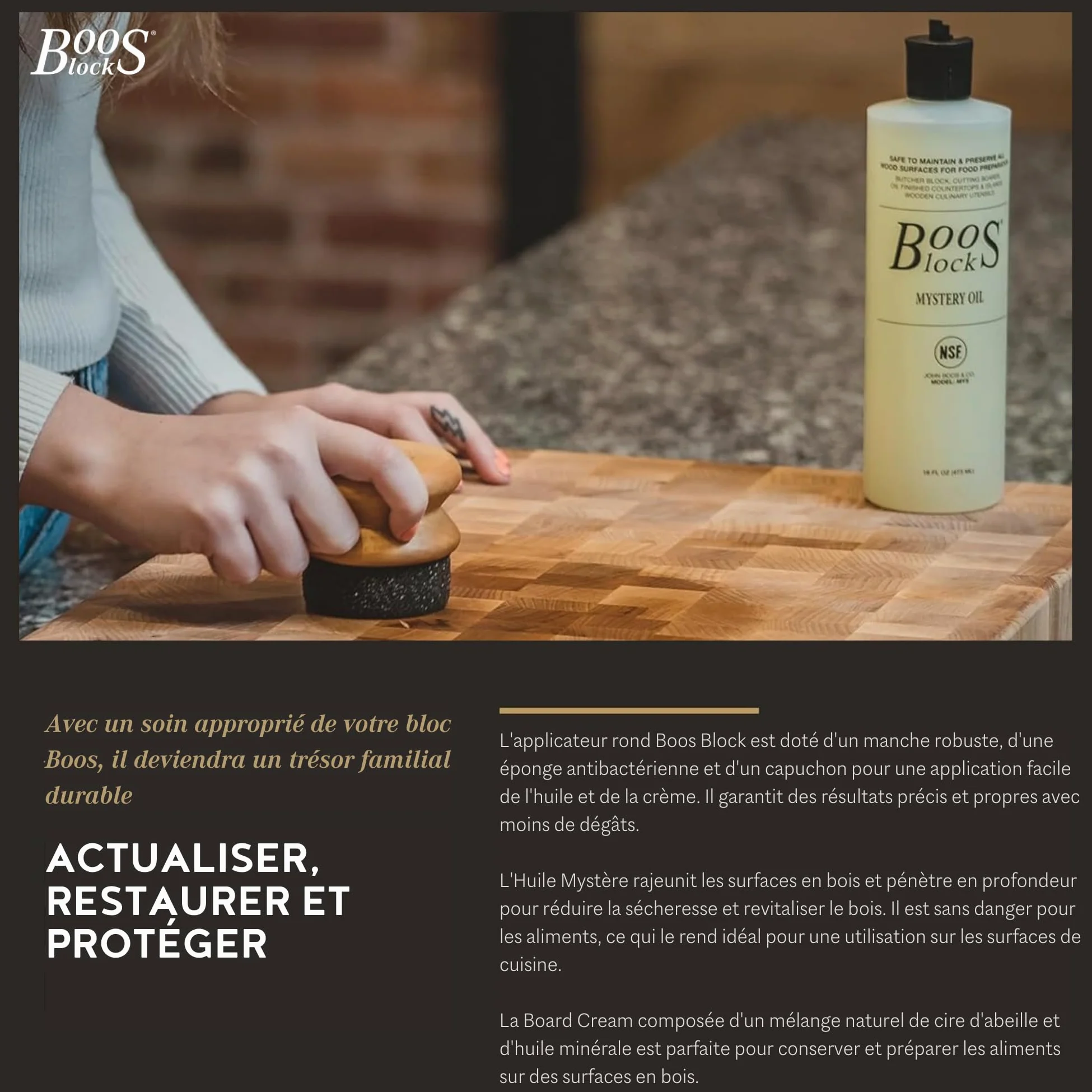 Boos Block Pro Chef Series - Billot De Cuisine - 46 x 31 x 6 cm | Planche Erable d'Amérique Du Nord - Planche a Decouper Professionnelle - Planche Apero XXL - Extra Épais