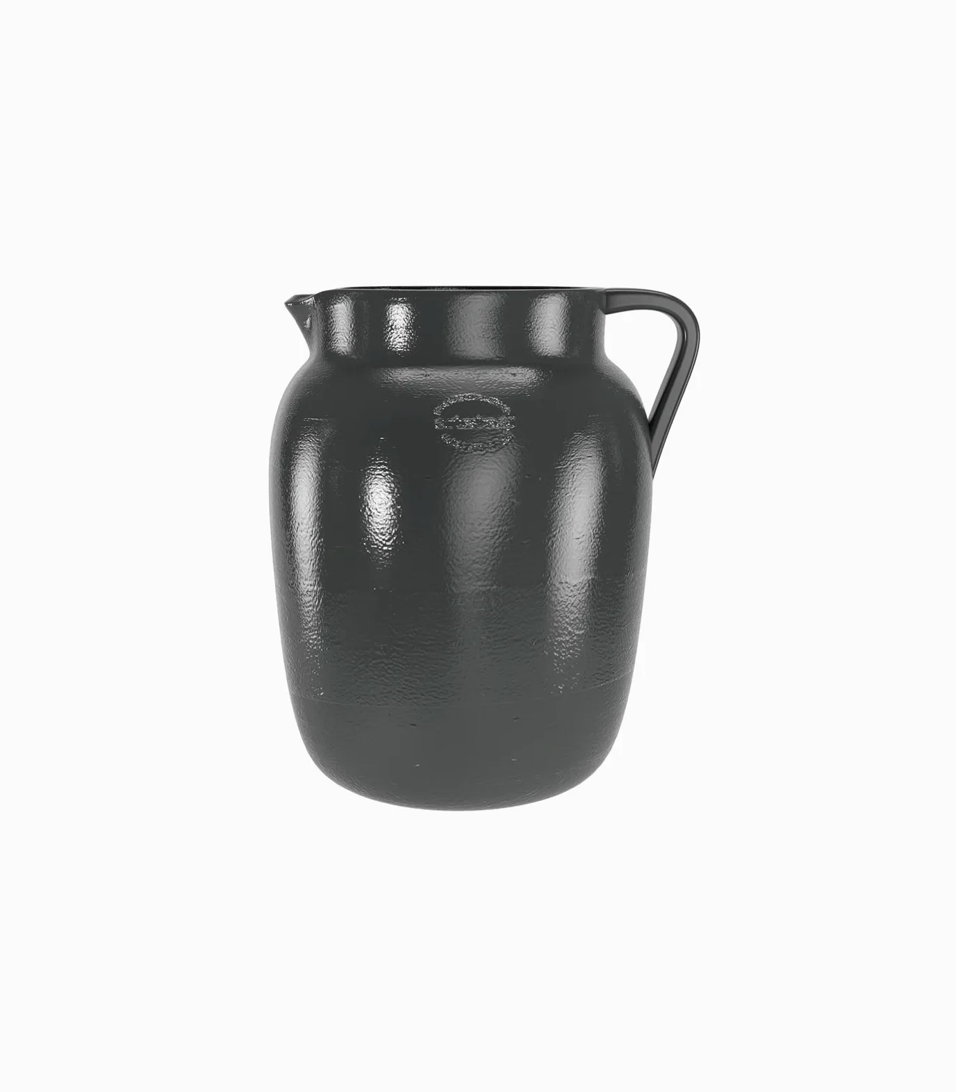 Artevasi Pichet Gaia, Décoration intérieure Traditionnelle, Décoration intérieure Faite à la Main, Vase à Fleurs décoratif, Céramique, Anthracite, 20cm de Haut