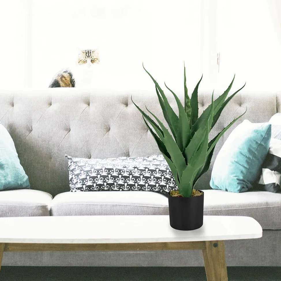 Decovego Aloe Vera Plante Artificielle Artificiel Plastique Arbre 55 cm