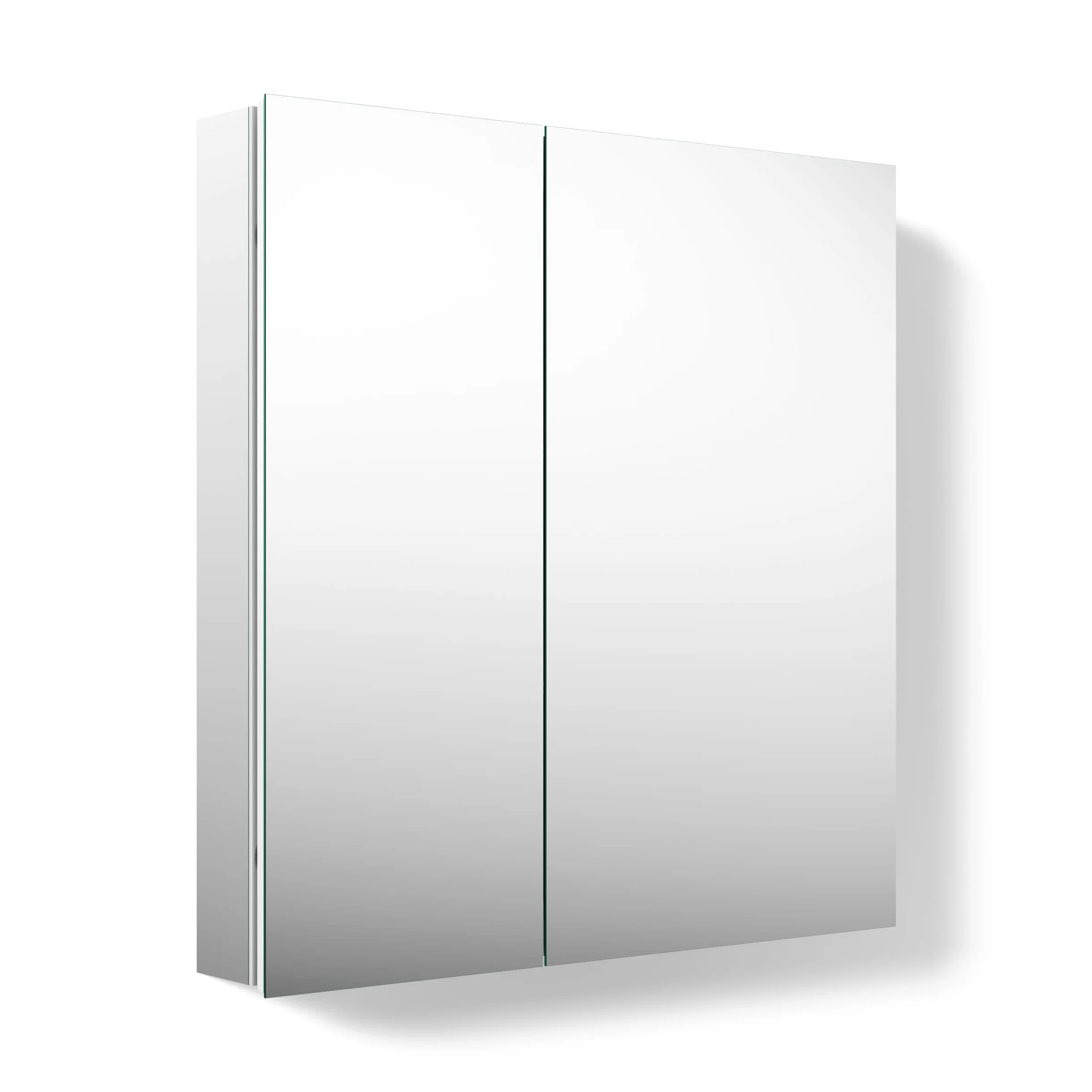KOHLER Embark Slim Armoire à Pharmacie rectangulaire à 2 Portes en Aluminium 63,5 x 66 cm