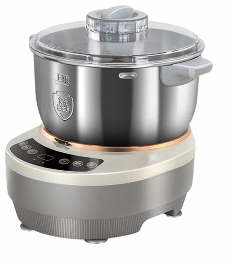DarkSwan Machine pétrir pâte avec Fonction Fermentation, Machine Salade Acier Inoxydable 304 avec chronométrage par Micro-Ordinateur, capacité 7L, mélangeur pâte Conception divisée,7l