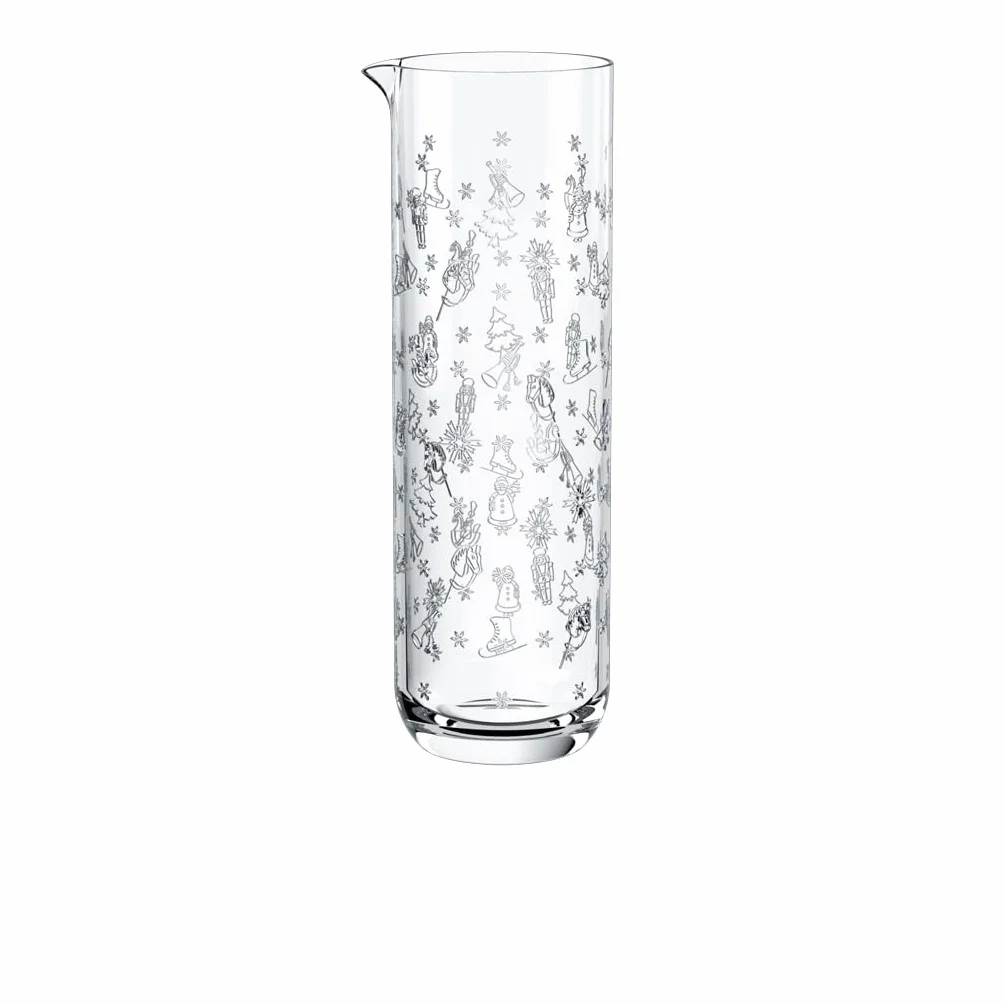 Villeroy & Boch - Toy’s Delight carafe à eau/pichet à jus de fruits 1 litre transparent, garanti lave-vaisselle, Noël, carafe en verre, pichet à eau, cruche, motif de Noël, cristallin