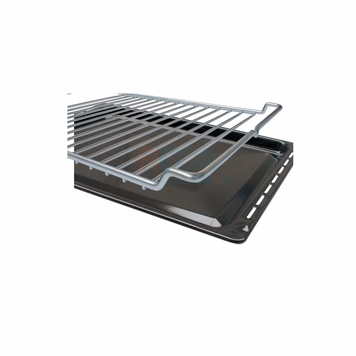 Recamania Lot de 2 grilles de cuisson et plaque de cuisson - 370 x 460 mm - Compatible avec les fours Teka - Plaque de cuisson émaillée et barbecue en métal - Remplacement pour modèles de four