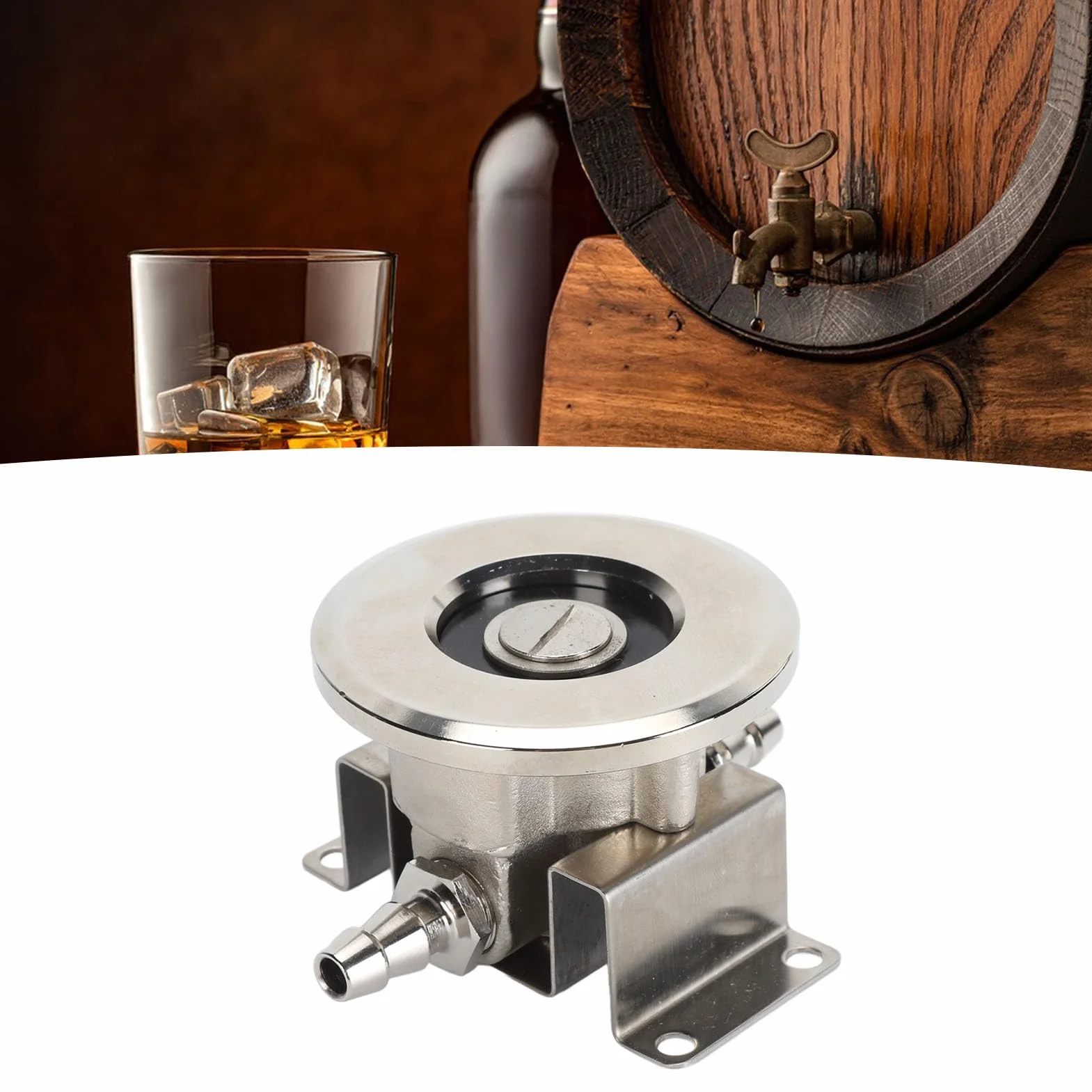 Adaptateur de Nettoyage de Coupleur de Fût de Bière, Accessoire de Coupleur de Fût de Bière à Fort Effet de Nettoyage étanche en Acier Inoxydable, pour Bar et Maison