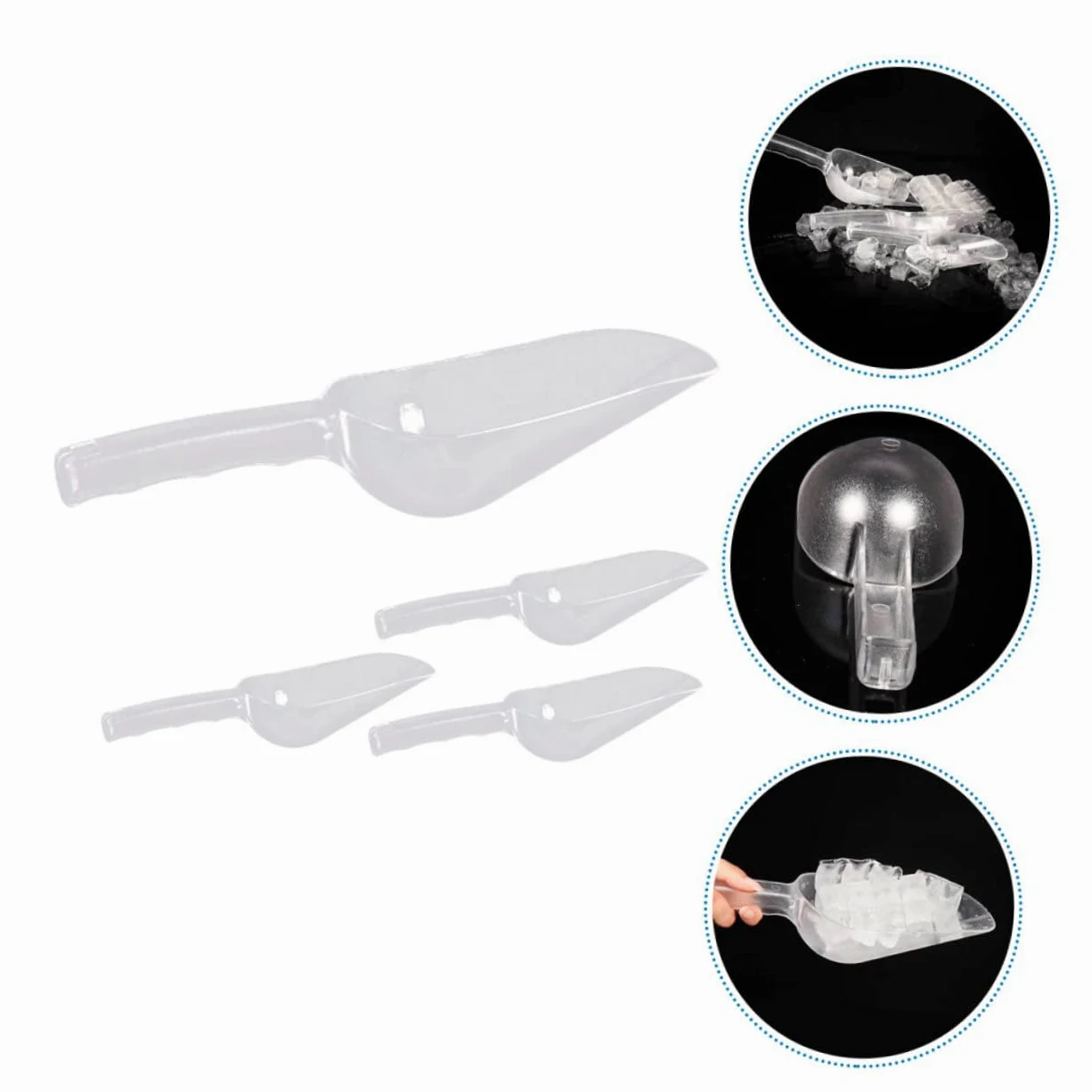 8pièces Cuillère à Glace Plastique Outils De Cuisine Pour Farine Pour Événements Et Utilisation