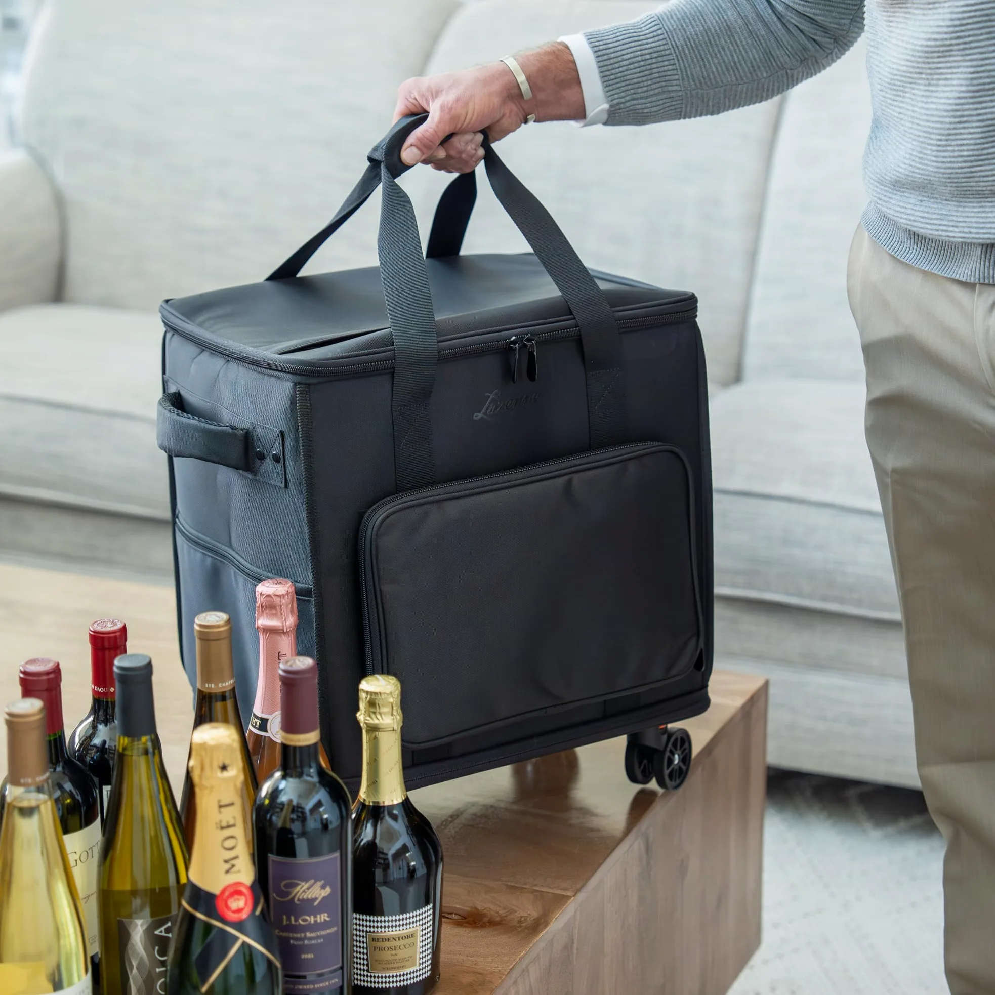 Sac Isotherme Bouteille Vin - Sac de Voyage pour Bouteilles de Vin - Porte Bouteille Vin pour Professionnel et Amateur
