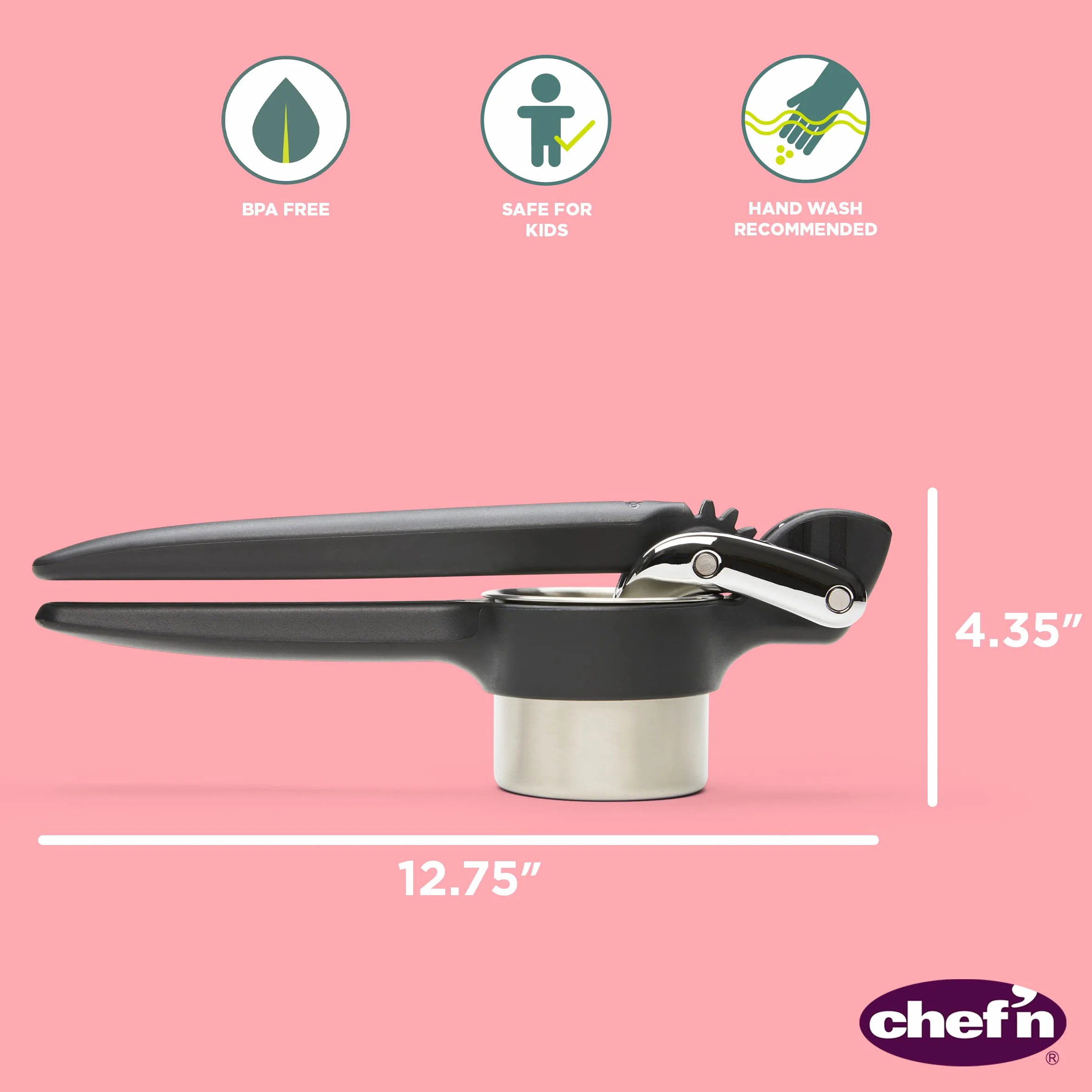 Chef'n Freshforce Presse Purée, Noir