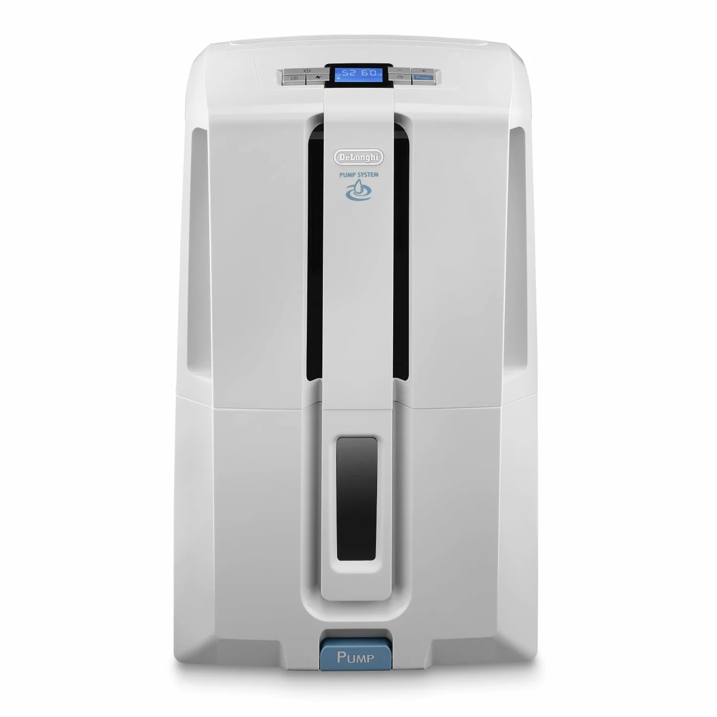 De’Longhi Tasciugo AriaDry - Déshumidificateur Portable pour la Maison, Élimination Humidité 30L/24h, Séchage, Anti-Moisissure, Pompe drainage 5m, Silencieux, Ecran LCD, Minuteur, Blanc (DD230P)