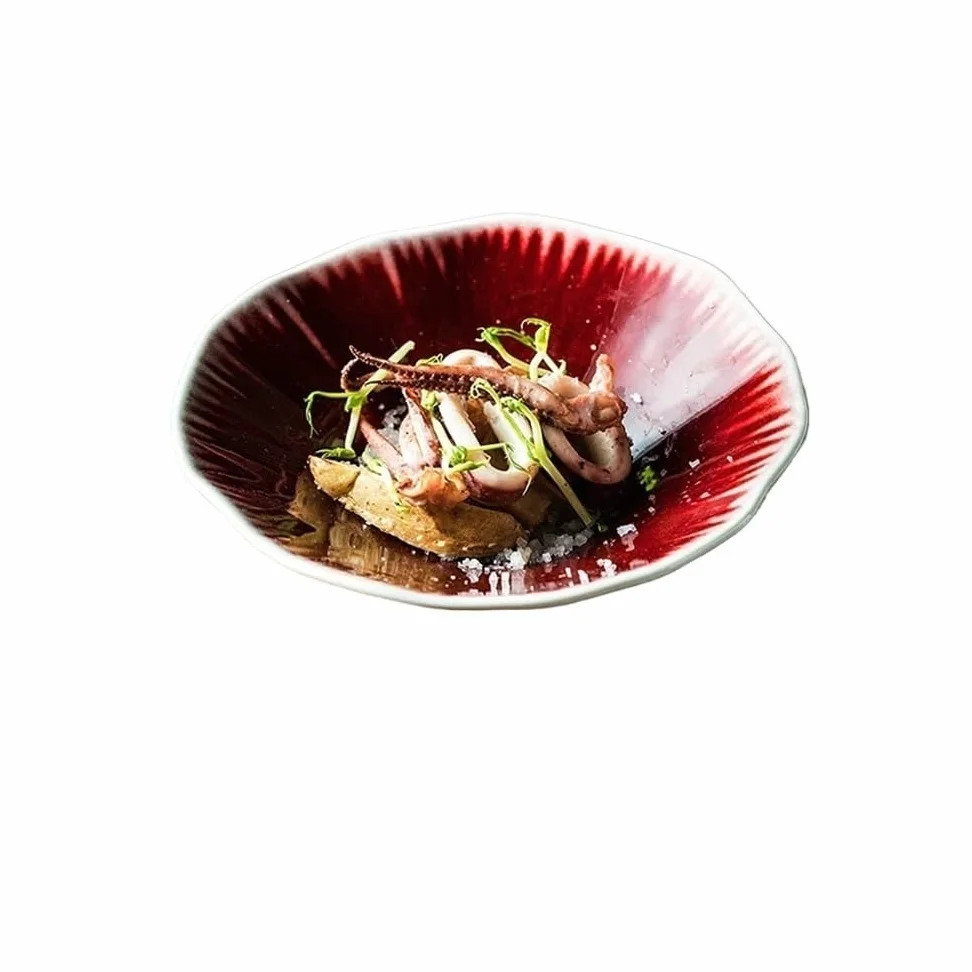 Assiettes À Dîner Plat froid, assiette d'hôtel, plat profond, bol à nouilles en céramique, bol de Style japonais, vaisselle Service De Table(A)
