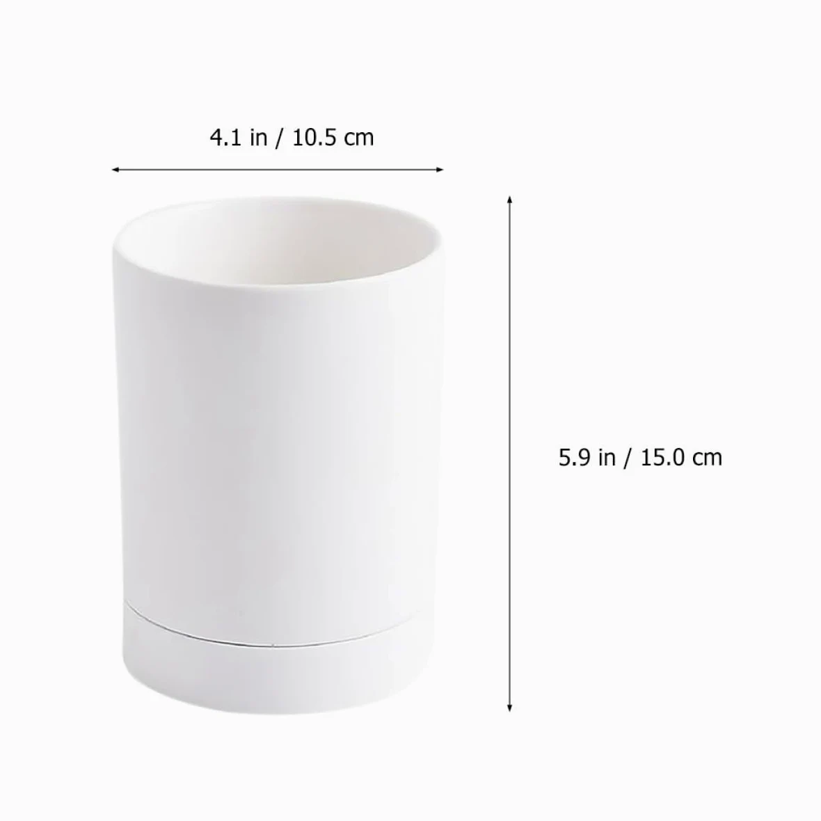 Porte-ustensiles Multipurpose Égouttoir Blanc en Céramique Cuisine Organisateur Pratique pour Baguettes pour Comptoir Cuisine