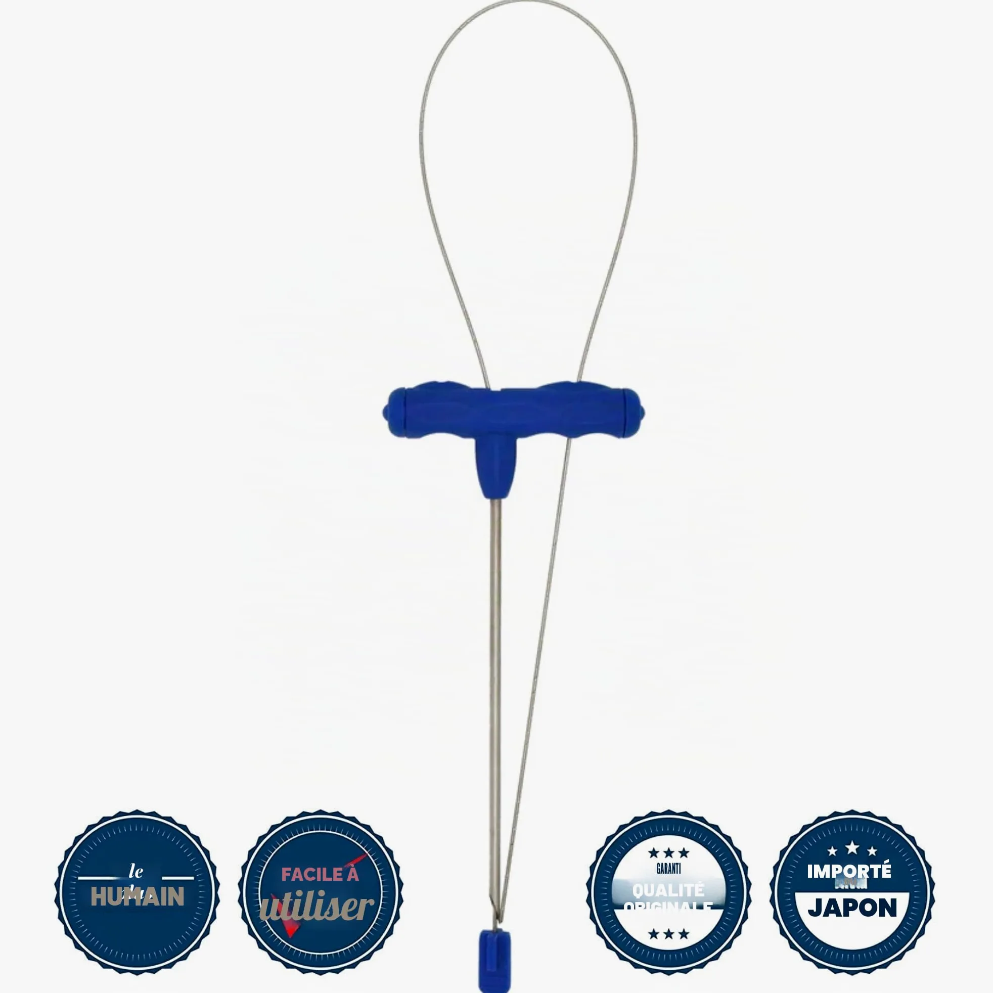 Kit d’ikejime Robuste Pique à Poisson d’ikejime et shinkejime avec Fil en Acier Inoxydable, pour sériole, Bar, brème, Bleu