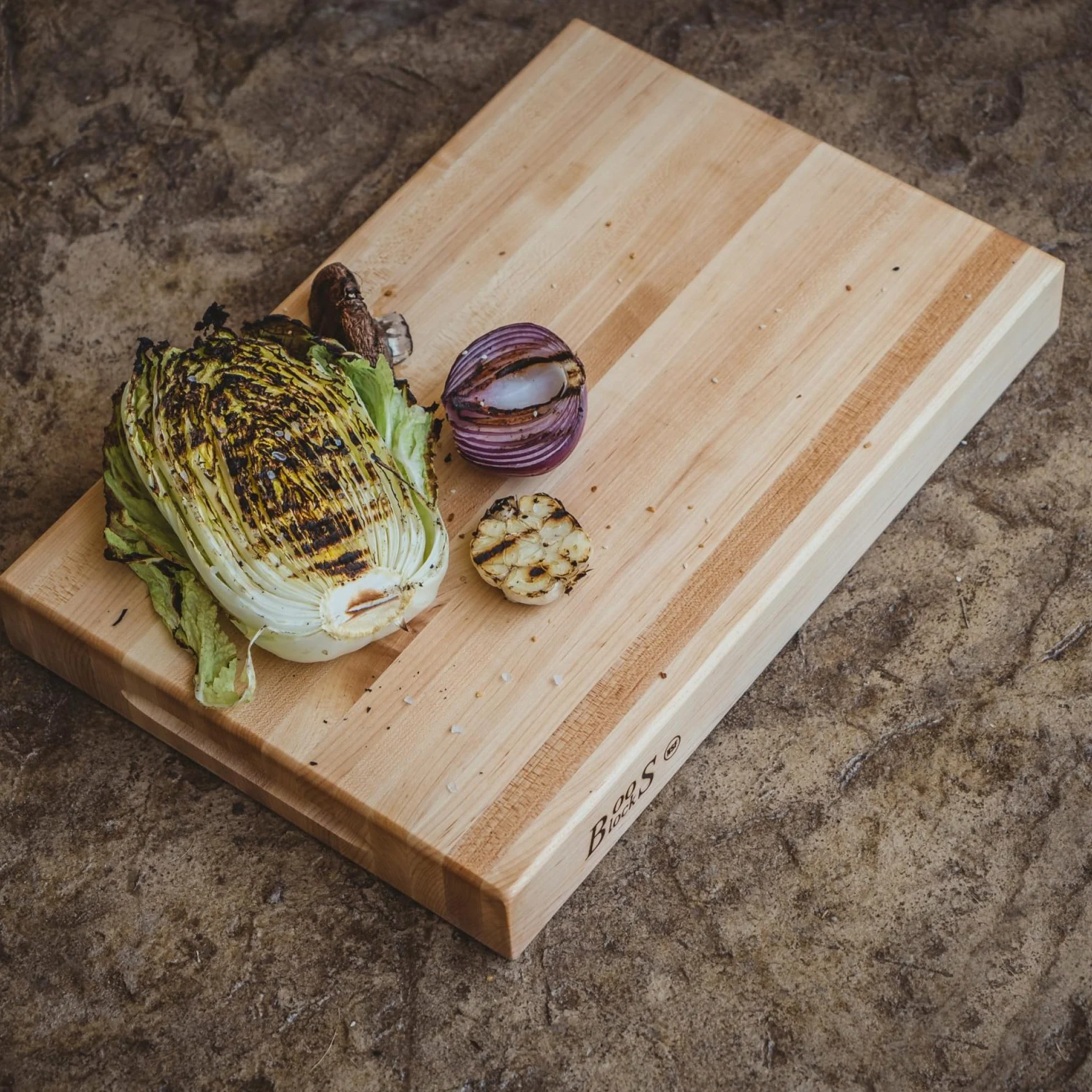 Boos Block Pro Chef Series - Billot De Cuisine - 46 x 31 x 6 cm | Planche Erable d'Amérique Du Nord - Planche a Decouper Professionnelle - Planche Apero XXL - Extra Épais