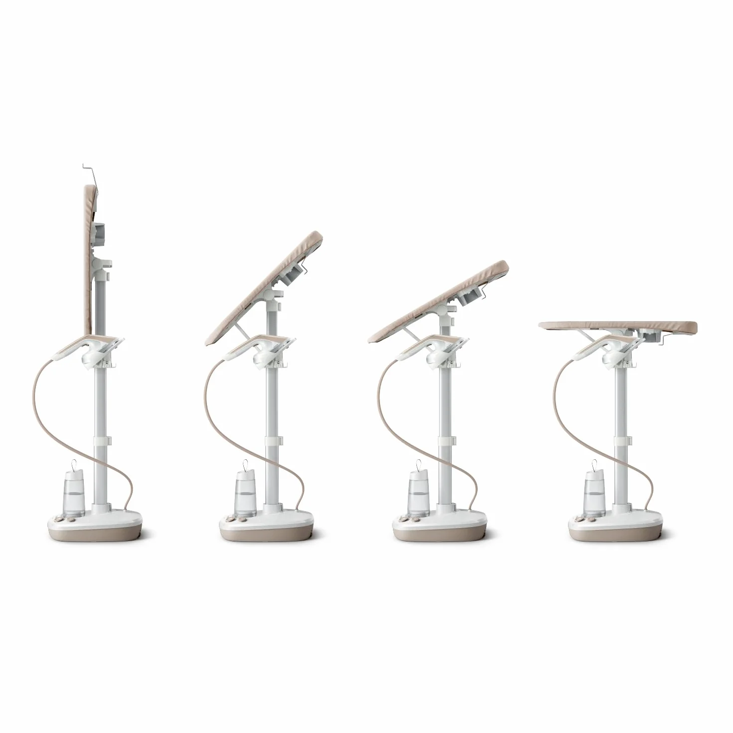 Philips Solution de repassage All-in-One Série 6000 - Défroisseur vapeur 6 bars, planche multi-angle, Optimal Temp, réservoir 1.1L amovible, Élimine jusqu'à 99,9%* des bactéries, Beige (AIS6010/10)
