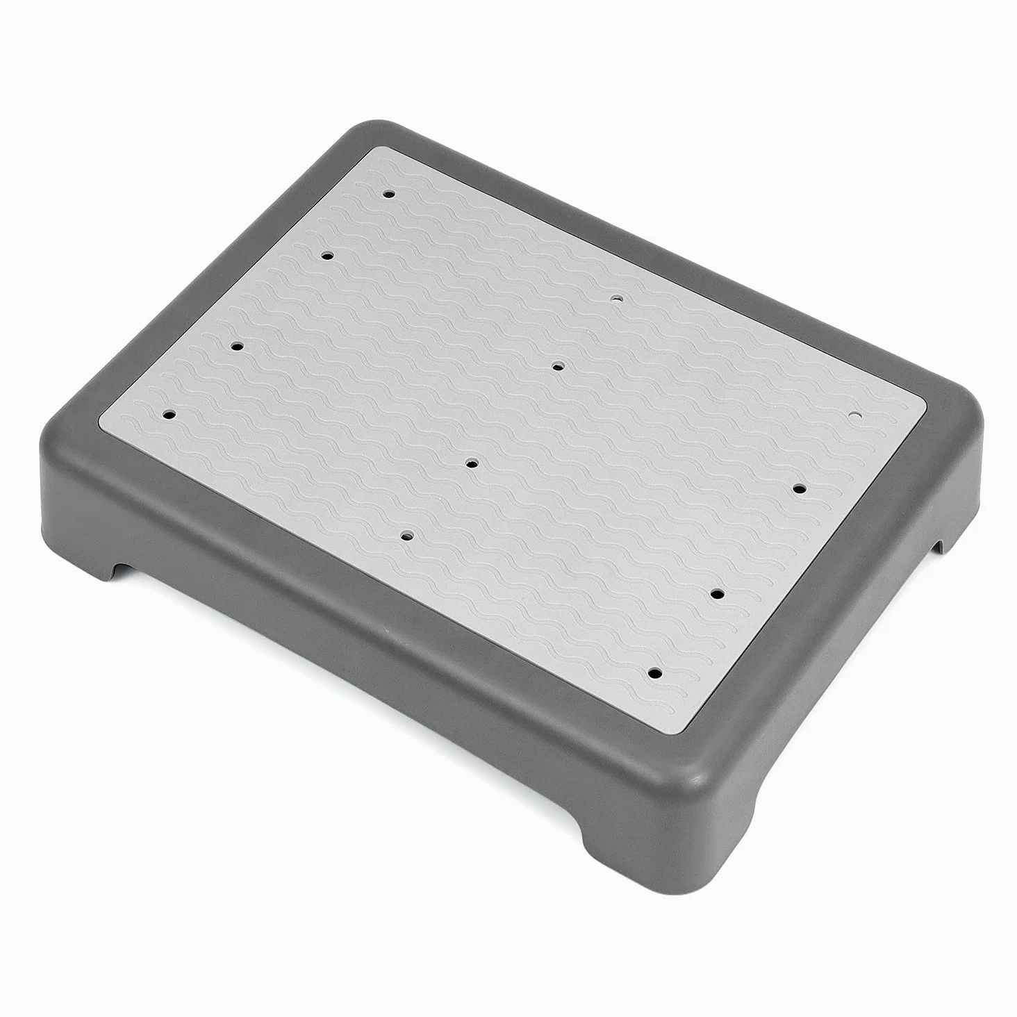 QWORK® Marchepied antidérapant 9 cm - jusqu'à 220 kg de capacité - pour Personnes âgées, Douche, Baignoire, Voiture, extérieur